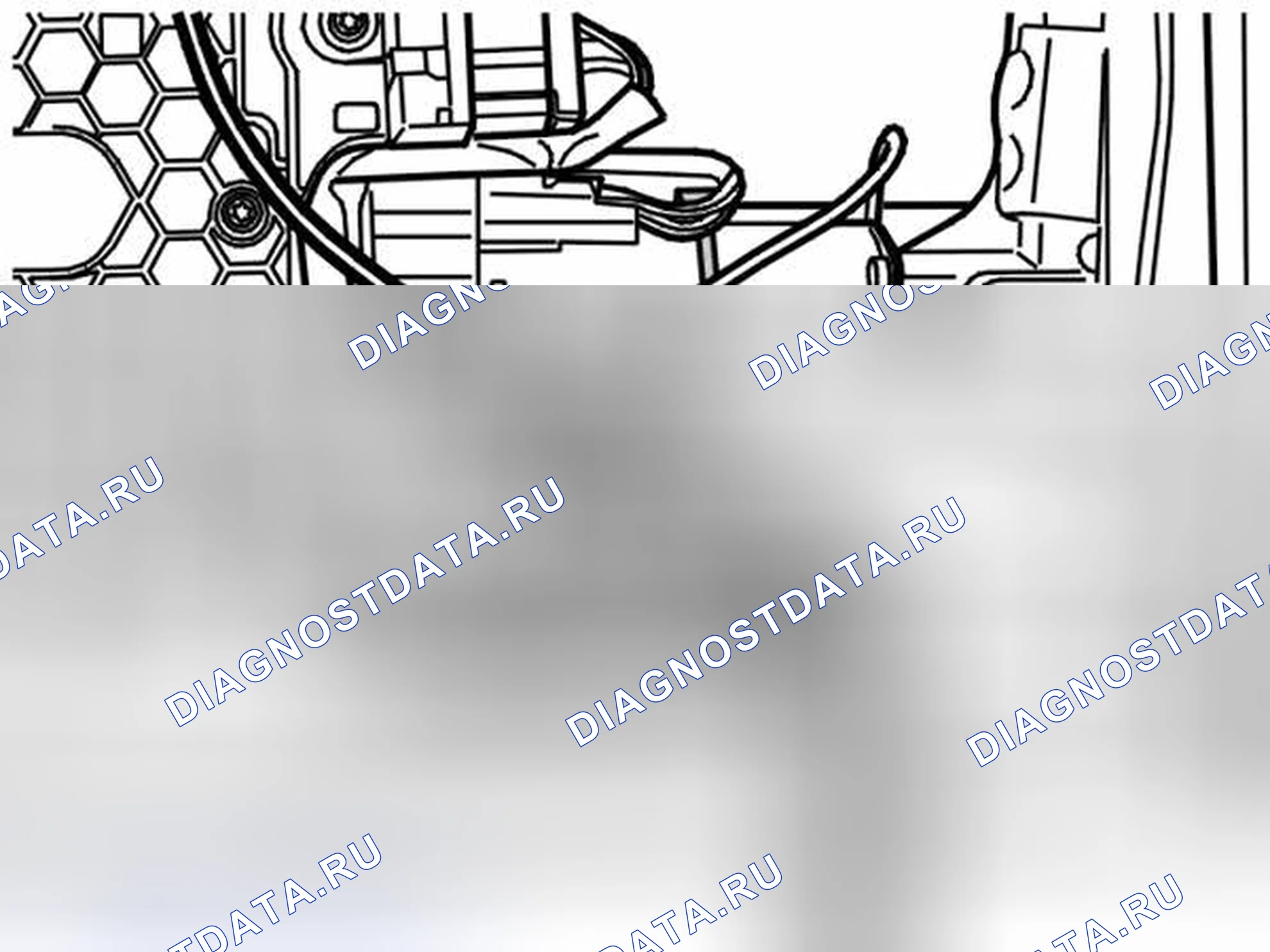 Рис. 53: СНЯТИЕ ПЕРЕДНЕГО ЭЛЕКТРОДВИГАТЕЛЯ ДЛЯ ПОДУШКИ СИДЕНЬЯ. Volvo XC90 I
