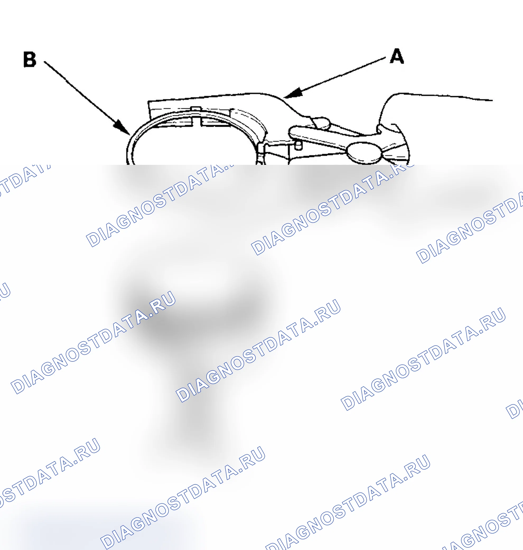 Рис. 266: Замена поршневого кольца. Acura MDX I