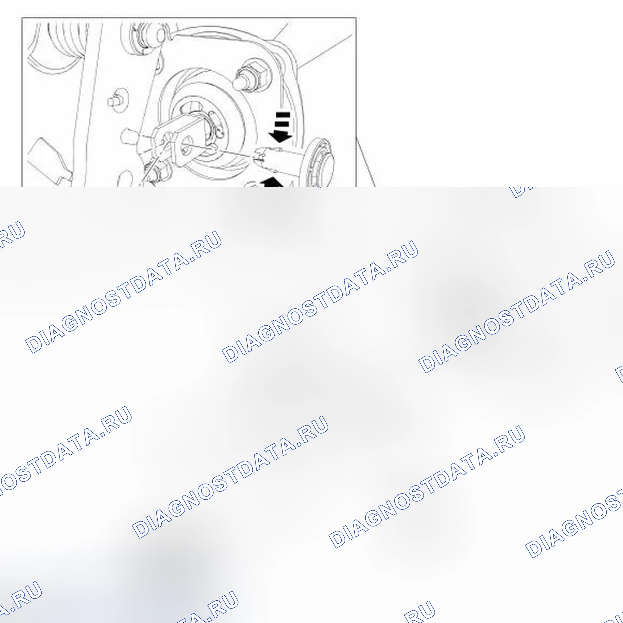 Рис. 8: Педаль тормоза и кронштейн. Ford Focus II рестайлинг