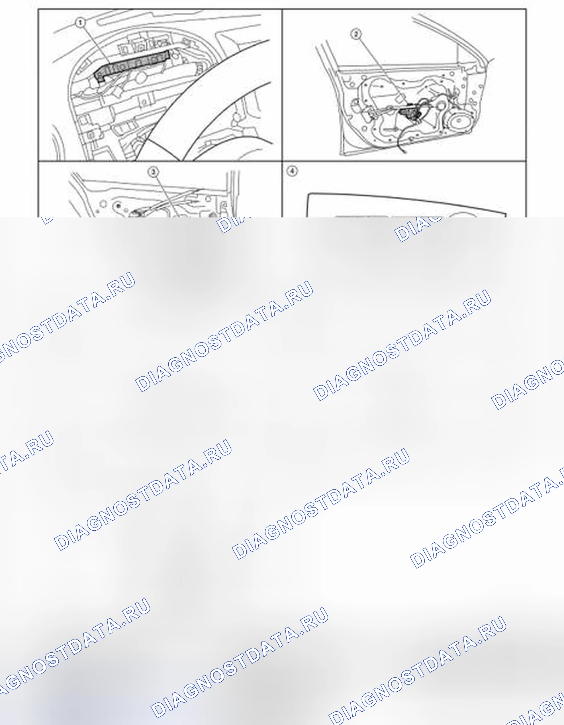Рис. 93: Расположение компонентов. Honda Passport I