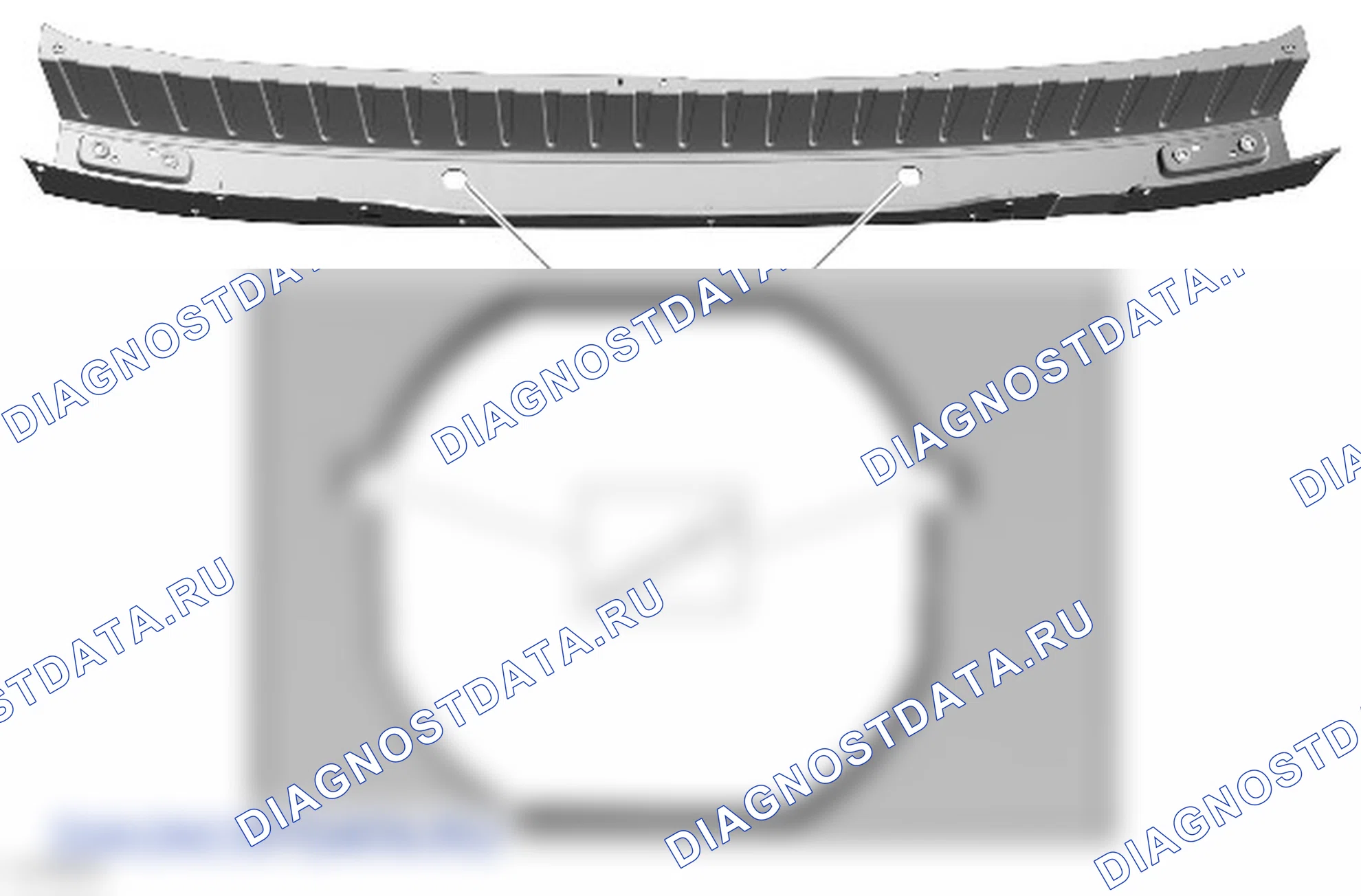 Разборка и сборка кожуха заднего бампера. Ford Transit VIII