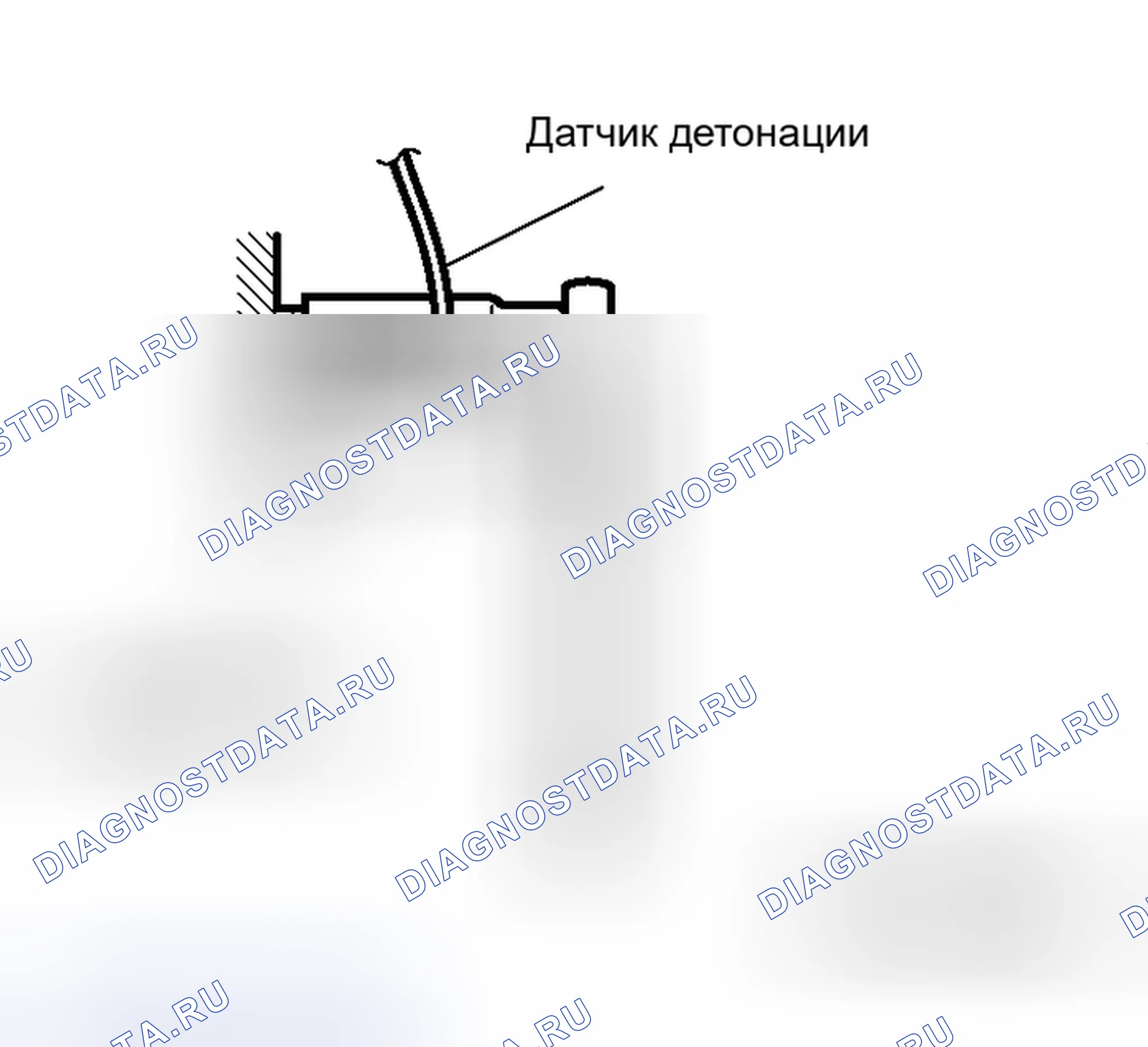 Рис. 3: < < A > > ДЕМОНТАЖ ДАТЧИКА ДЕТОНАЦИИ. Mitsubishi Eclipse IV рестайлинг