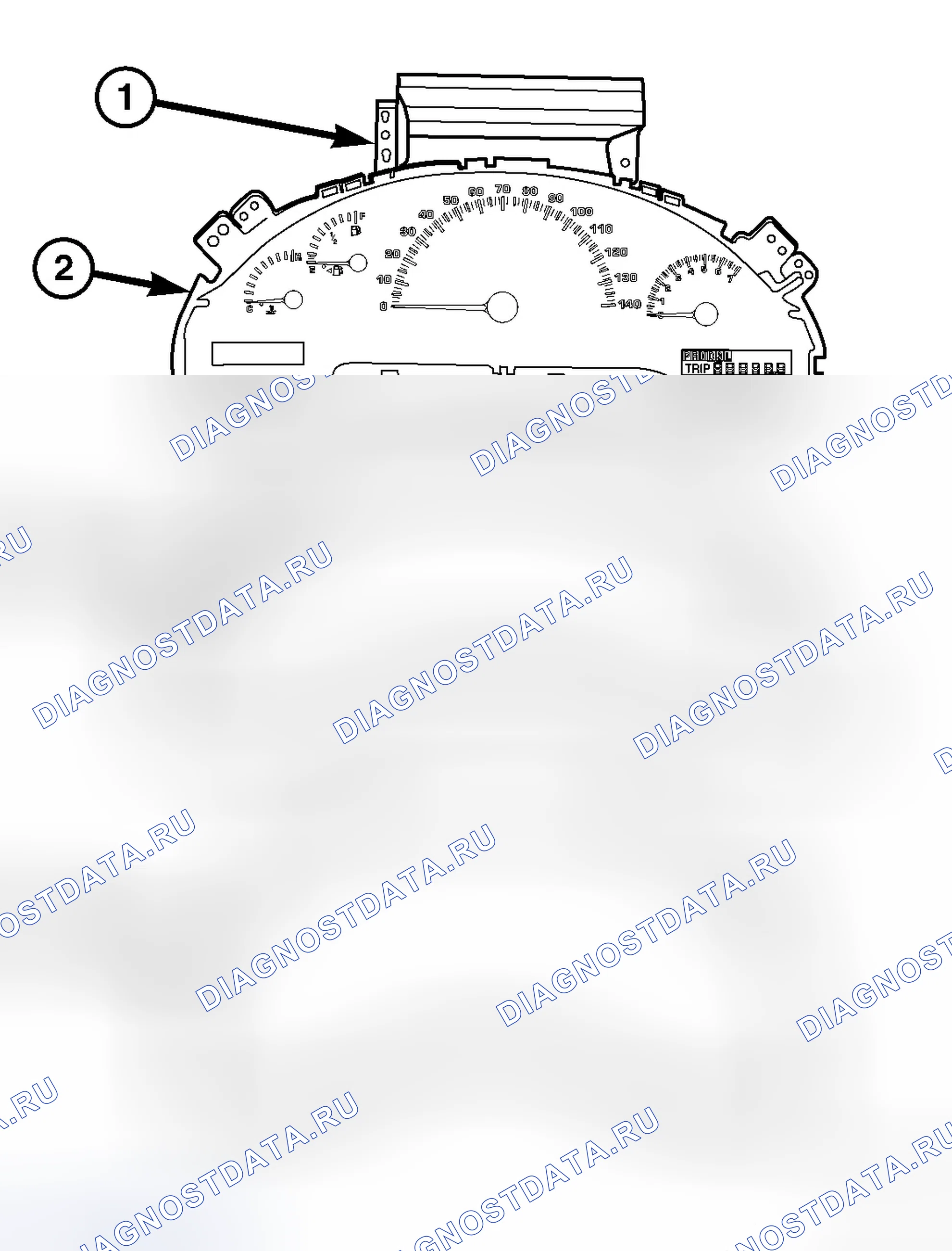 Рис. 429: ДЕМОНТАЖ. Chrysler Pacifica CS