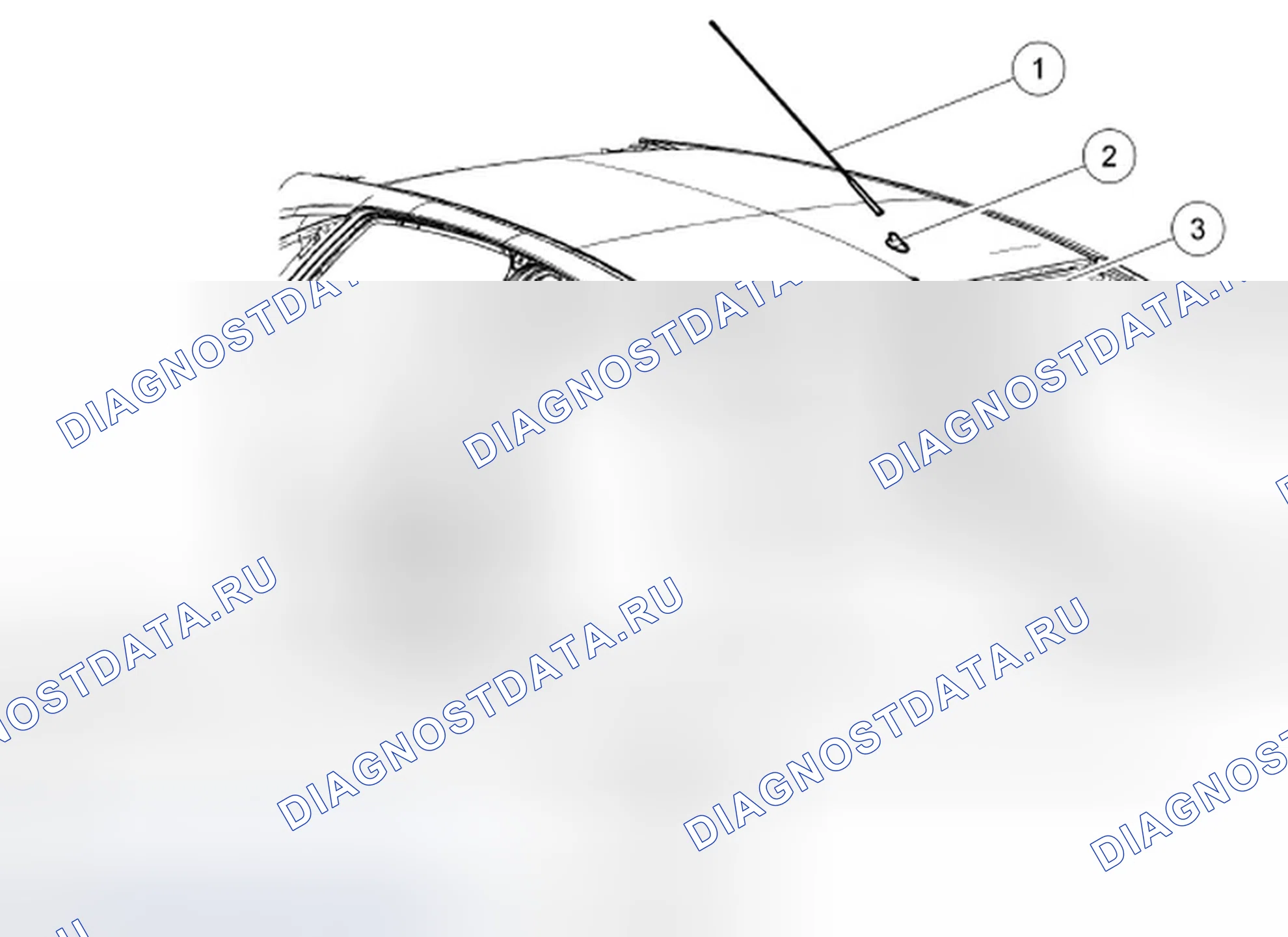 Рис. 37: Основание антенны. Ford Focus II