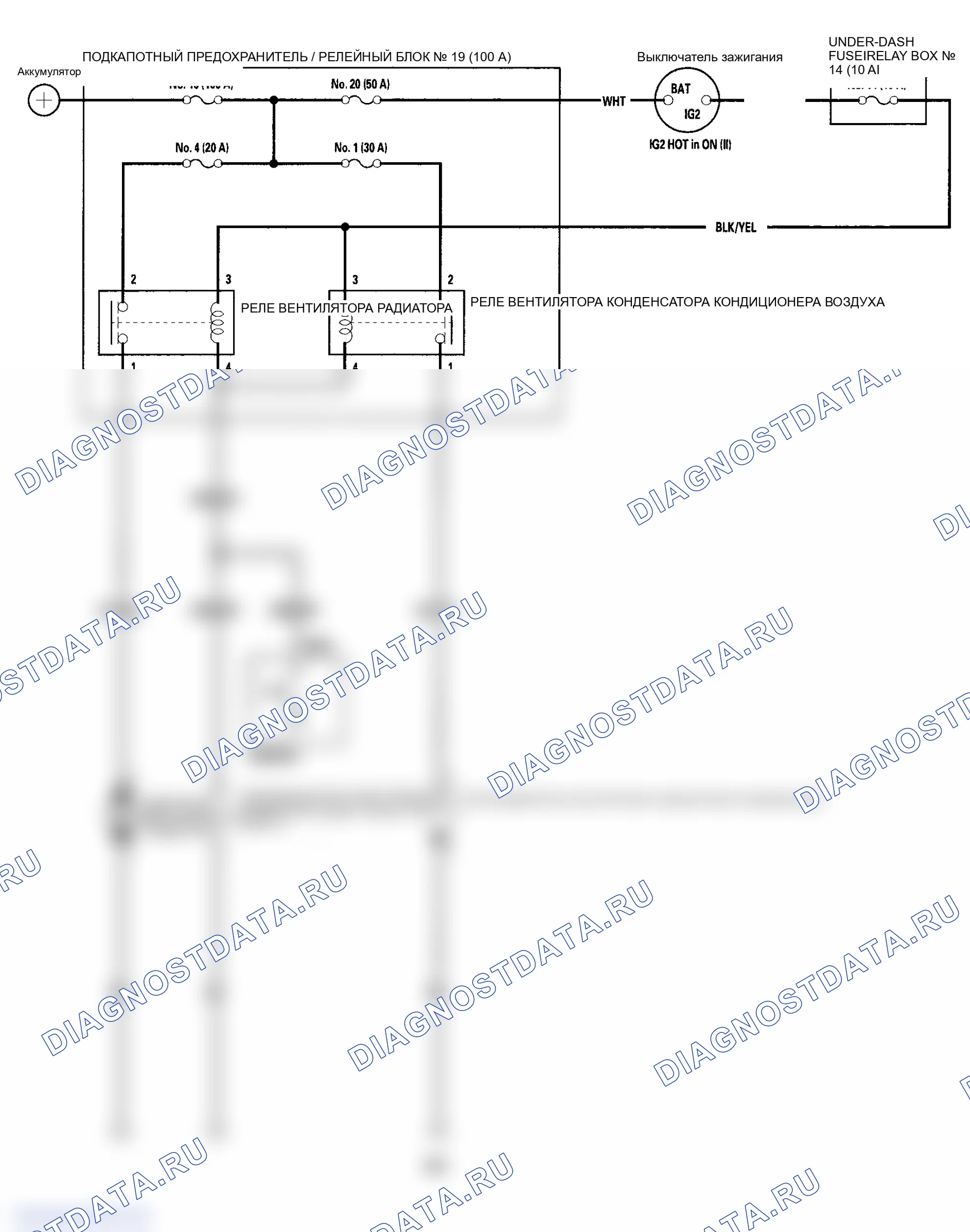 Рис. 2: Принципиальная схема. Honda Element YH2