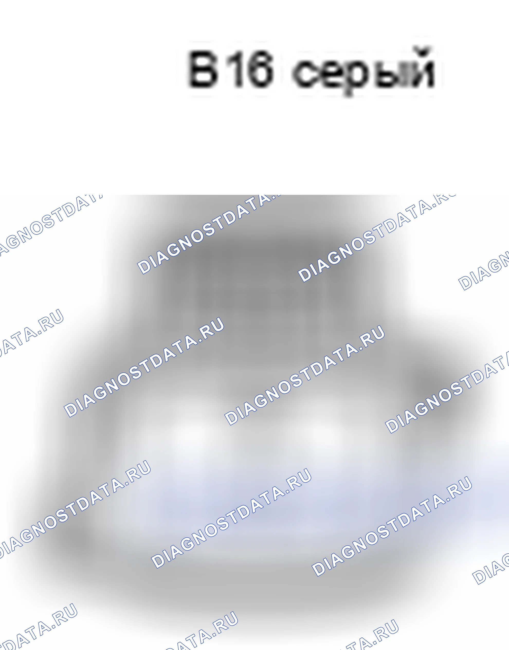 Рис. 579: Пряжка Sw, вид с торца правого переднего разъема (B16). Toyota Prius II рестайлинг