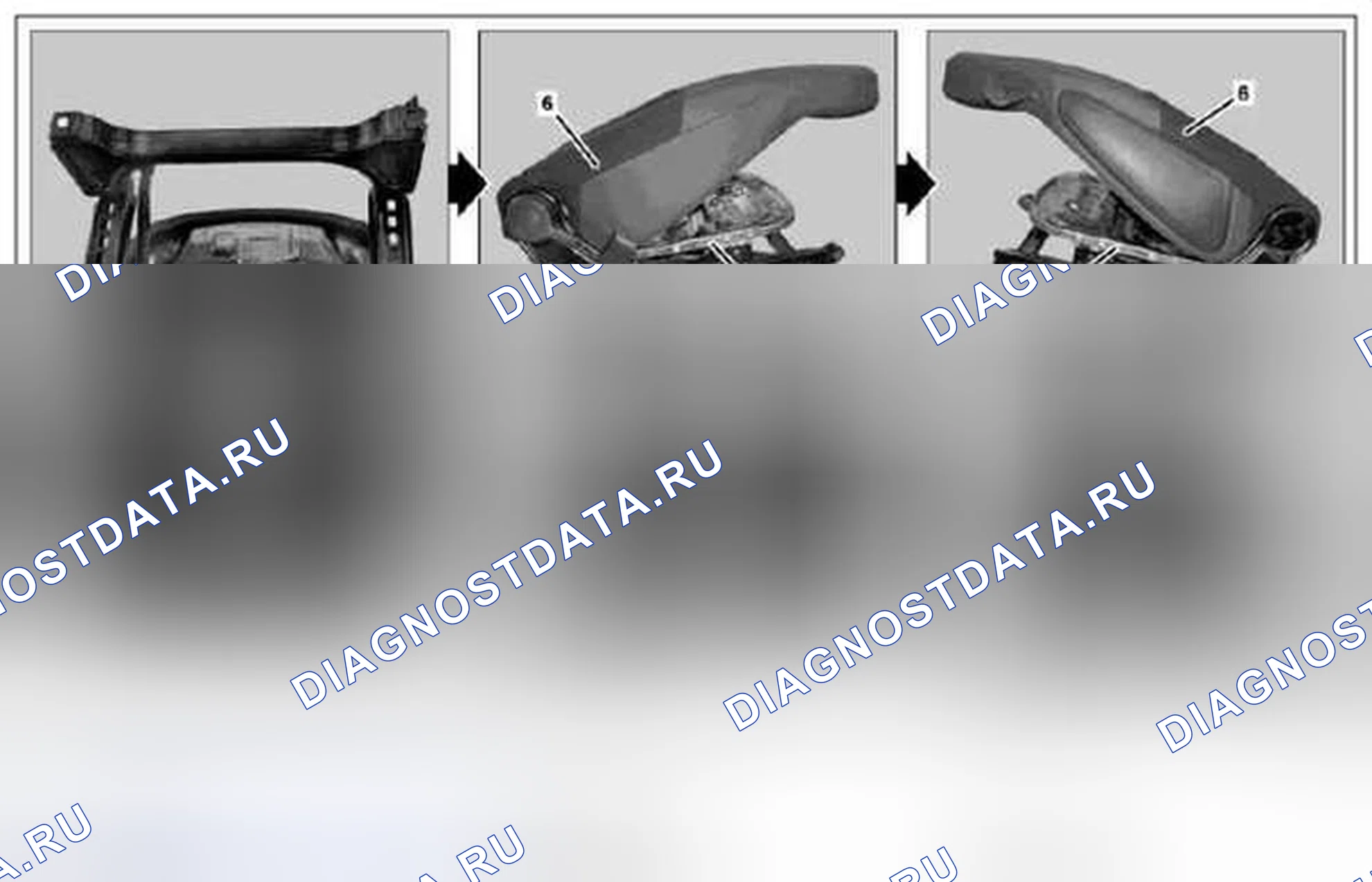 Рис. 44: Снять / установить раму подушки сиденья - AR91.10-P-3334MCU. Kia Soul I