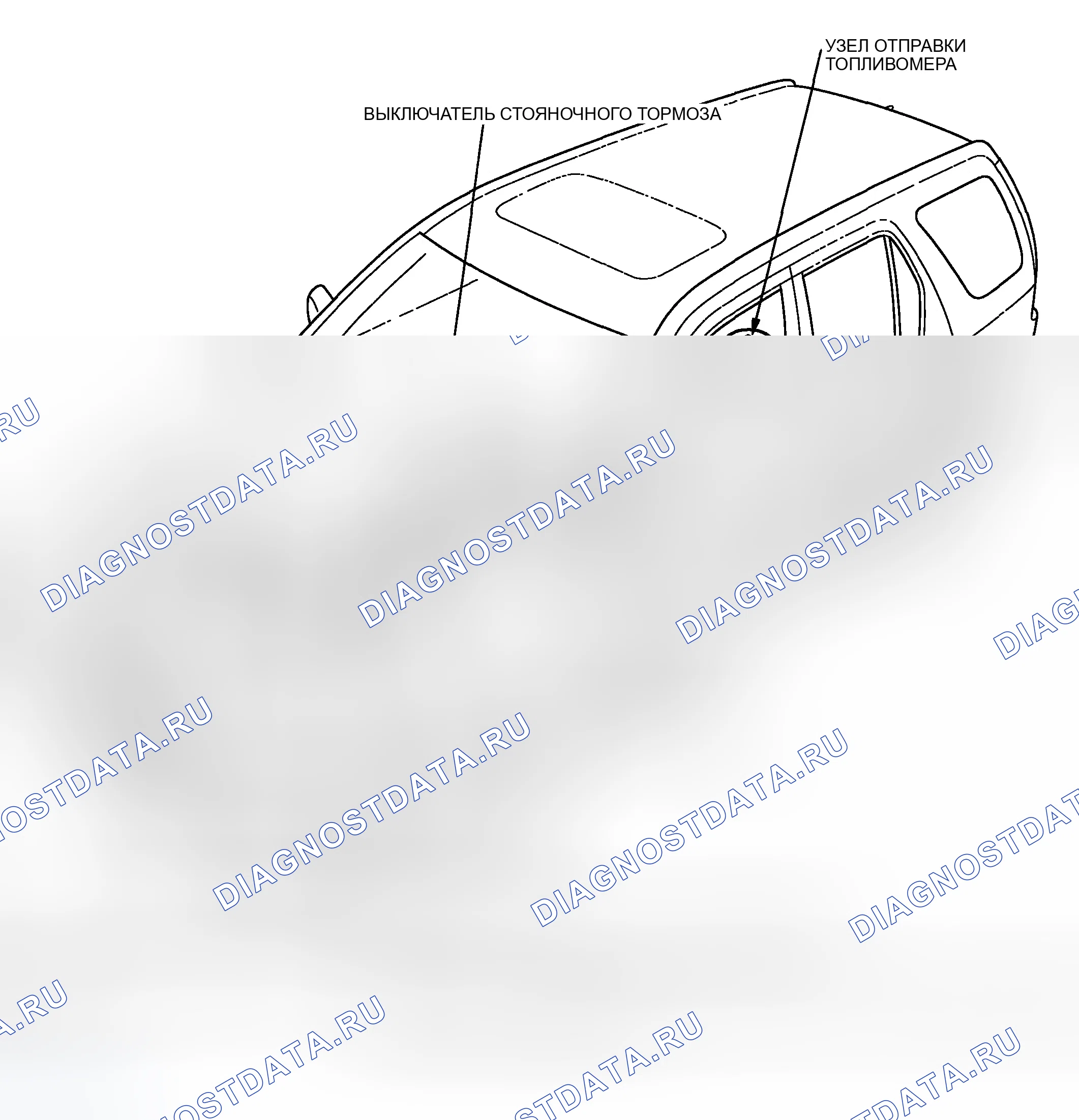 Рис. 83: Указатель расположения компонентов. Honda CR-V II рестайлинг