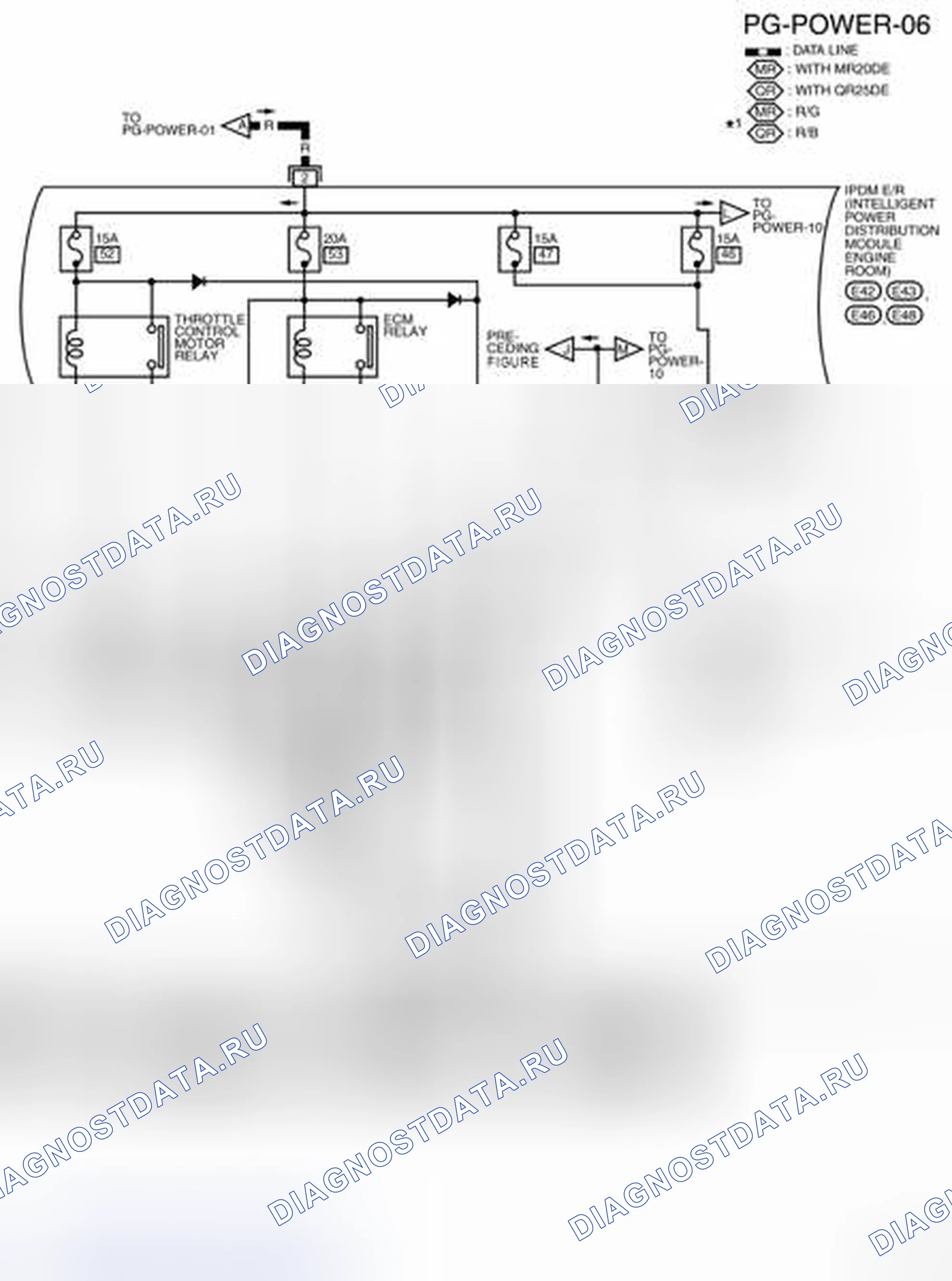 Рис. 19: электросхема - Pg-Питание-06. Nissan Sentra B16