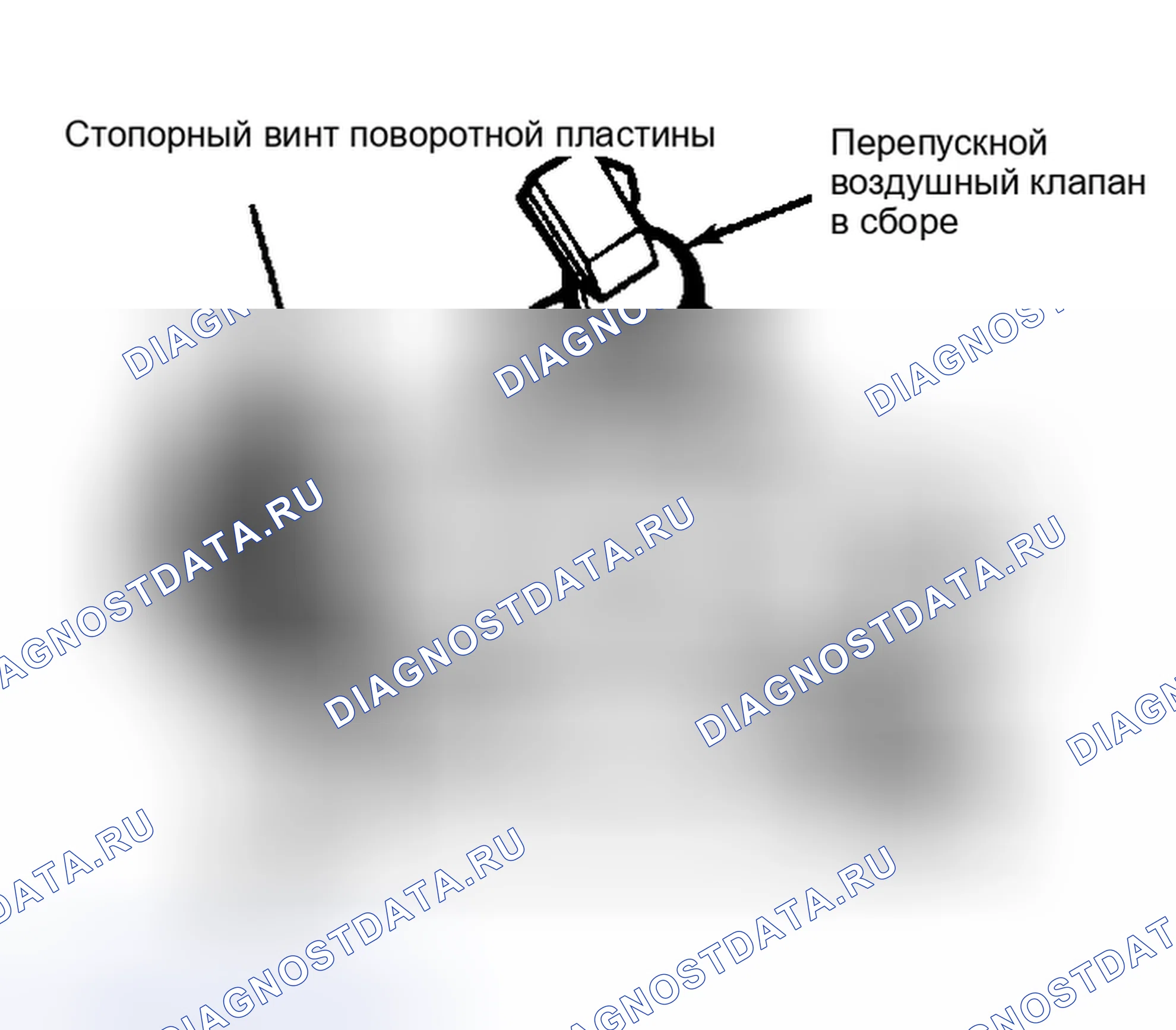 Рис. 12: 5.0L MPFI Curb Регулировка скорости холостого хода (это не обычная процедура настройки). Ford Club Wagon E350 