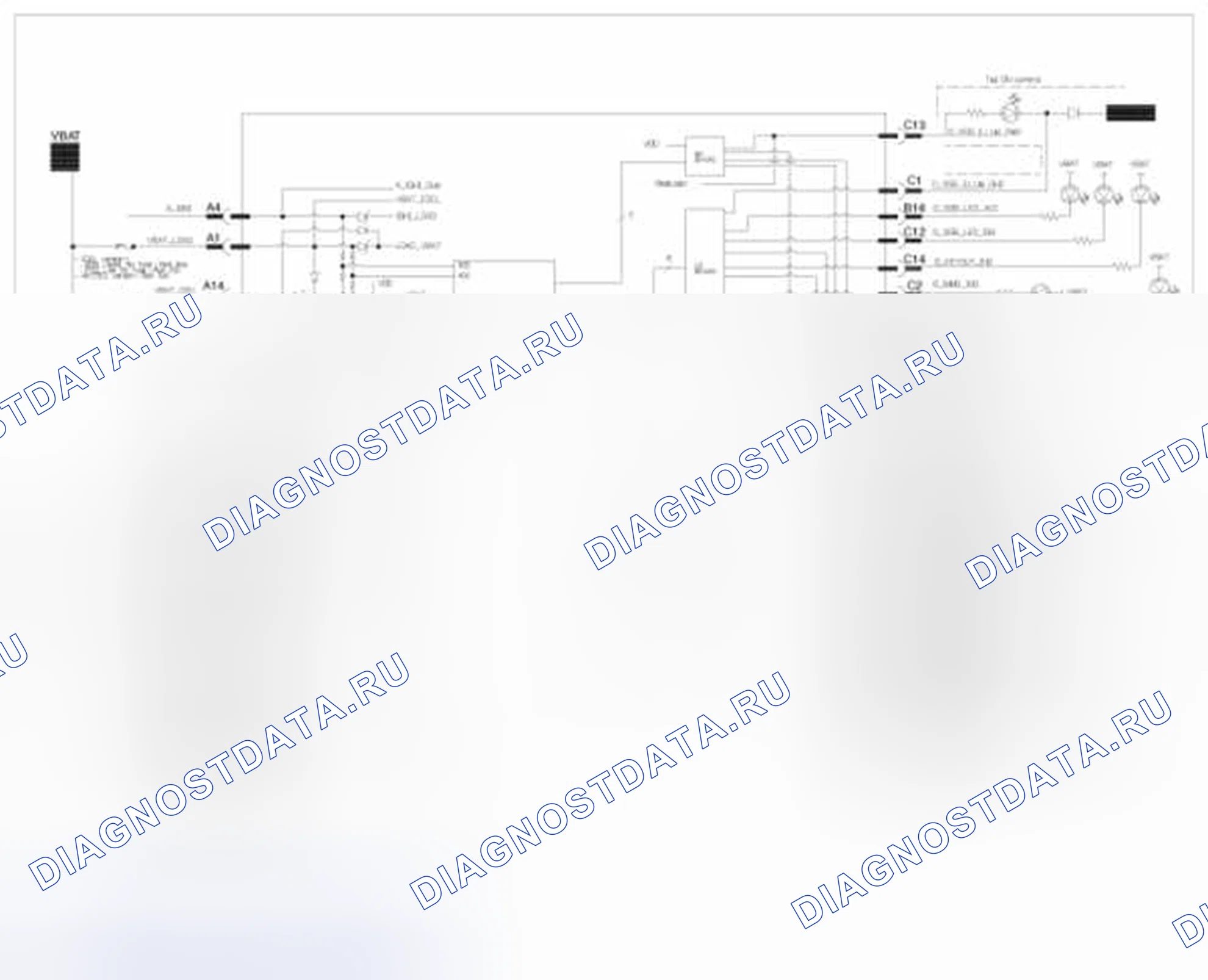 Рис. 84: Принципиальная схема. BMW 6 серия F06/F13/F12