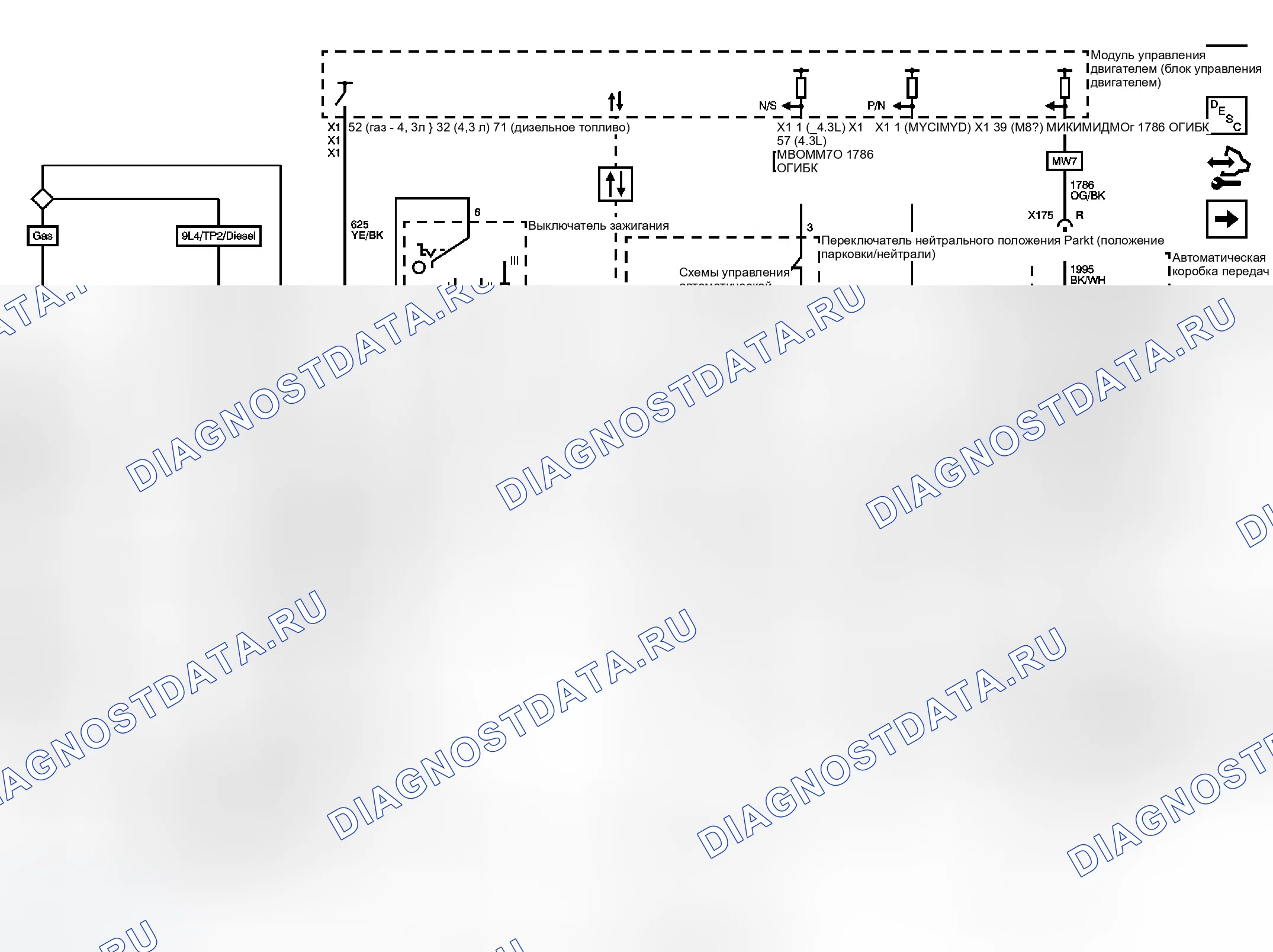 Рис. 7: Схема запуска и зарядки. GMC Cab & Chassis Sierra 3500 HD 