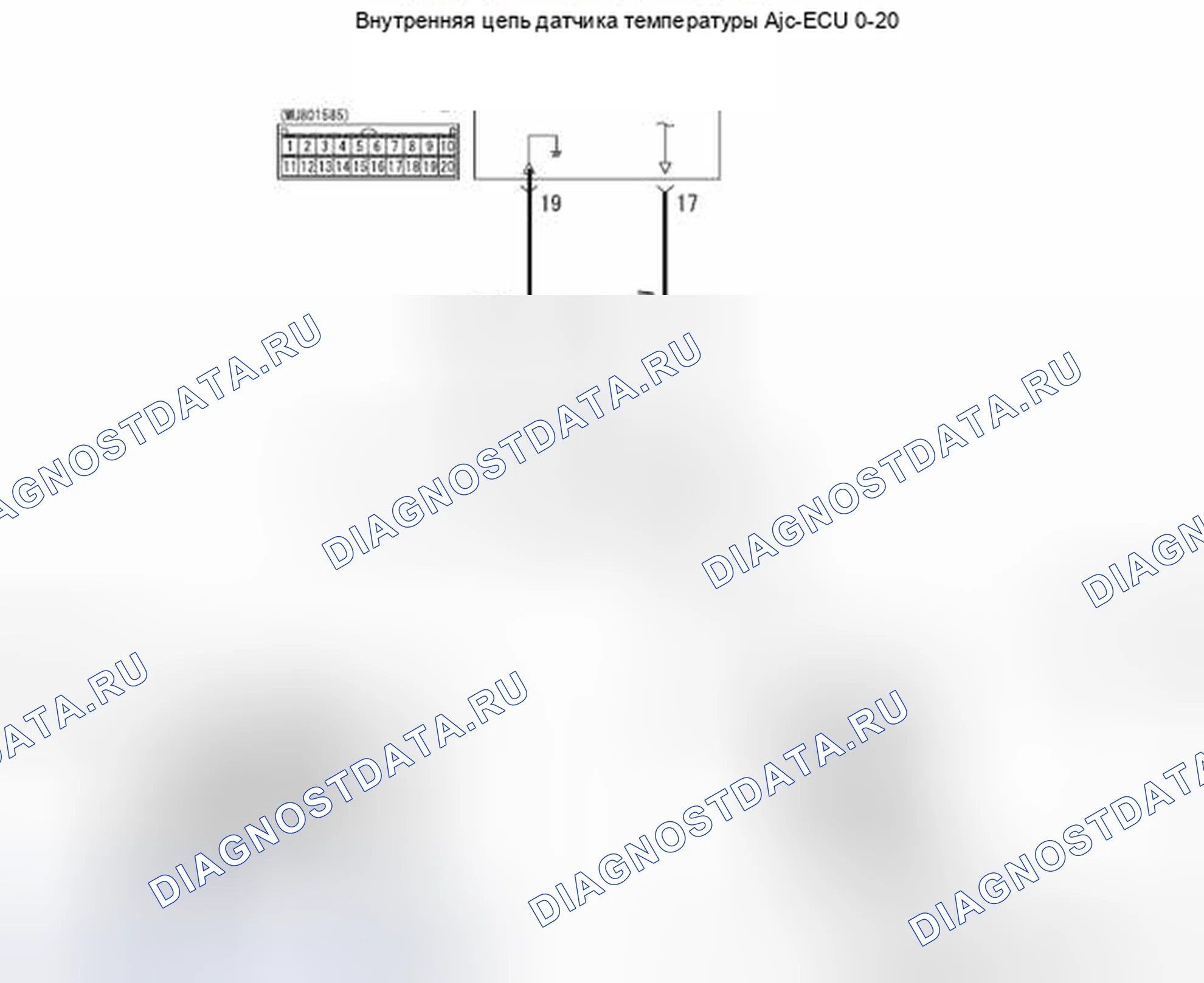 Рис. 93: B10C0 расшифровка кода ошибки, B10C1: внутренняя система датчиков температуры. Mazda MX-5 NB