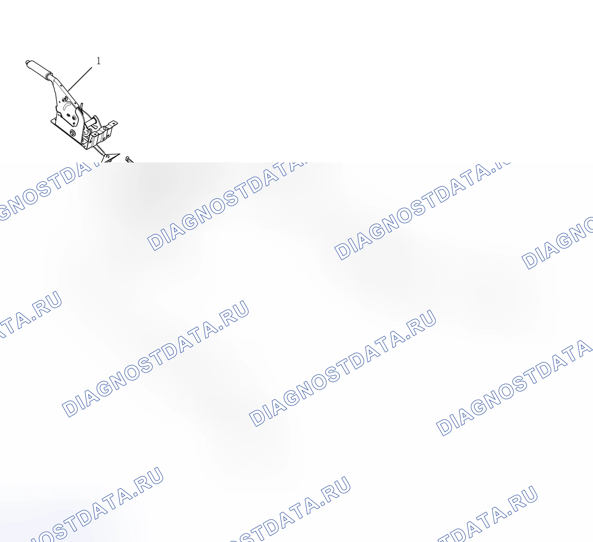 Схема расположения стояночного тормоза — Great Wall Wingle-7. Great-Wall Wingle 7 I
