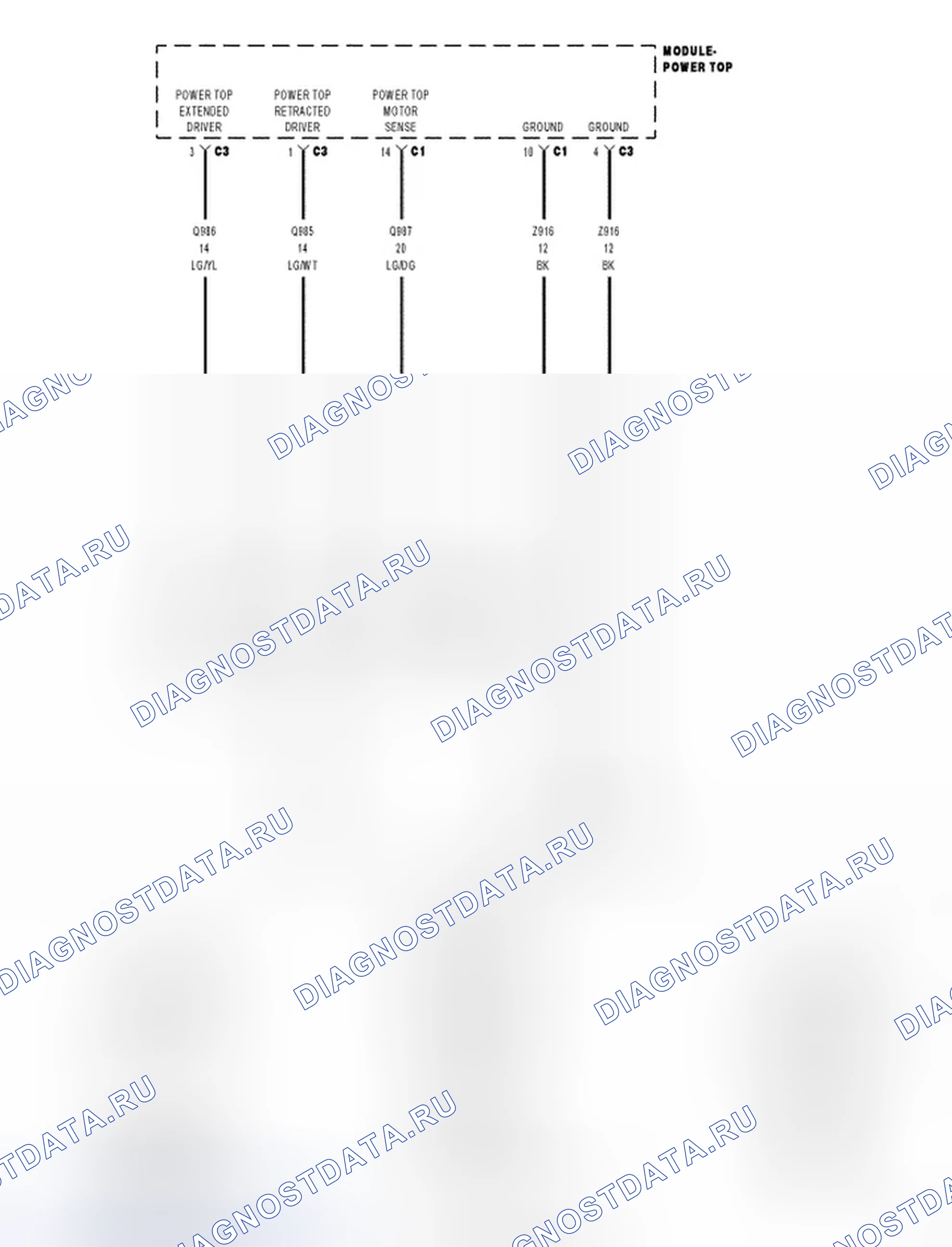 Рис. 23: Принципиальная схема. Dodge Avenger II