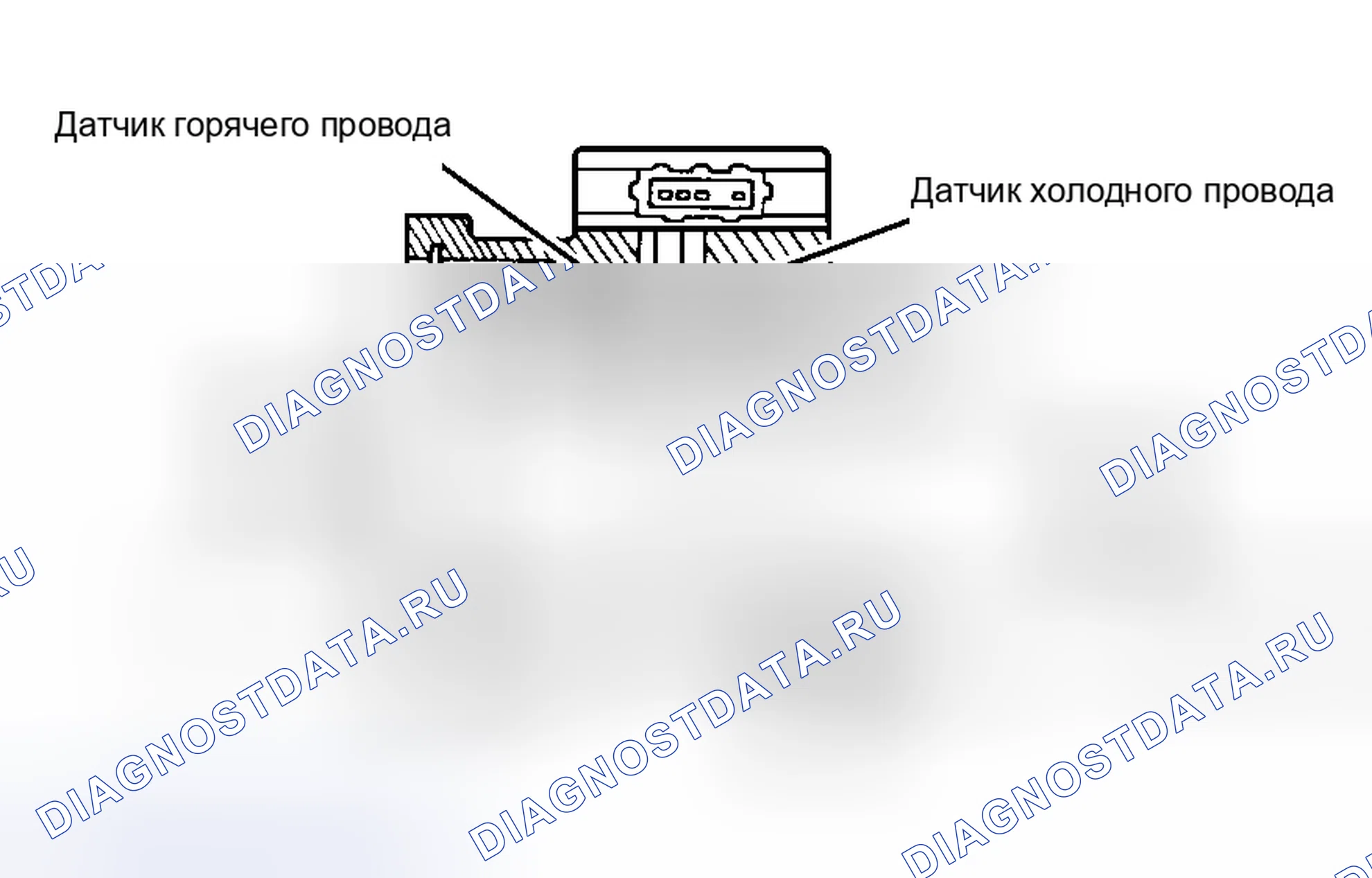 Рис. 11: Датчик массового расхода воздуха (массовый расход воздуха). Mazda 2 II