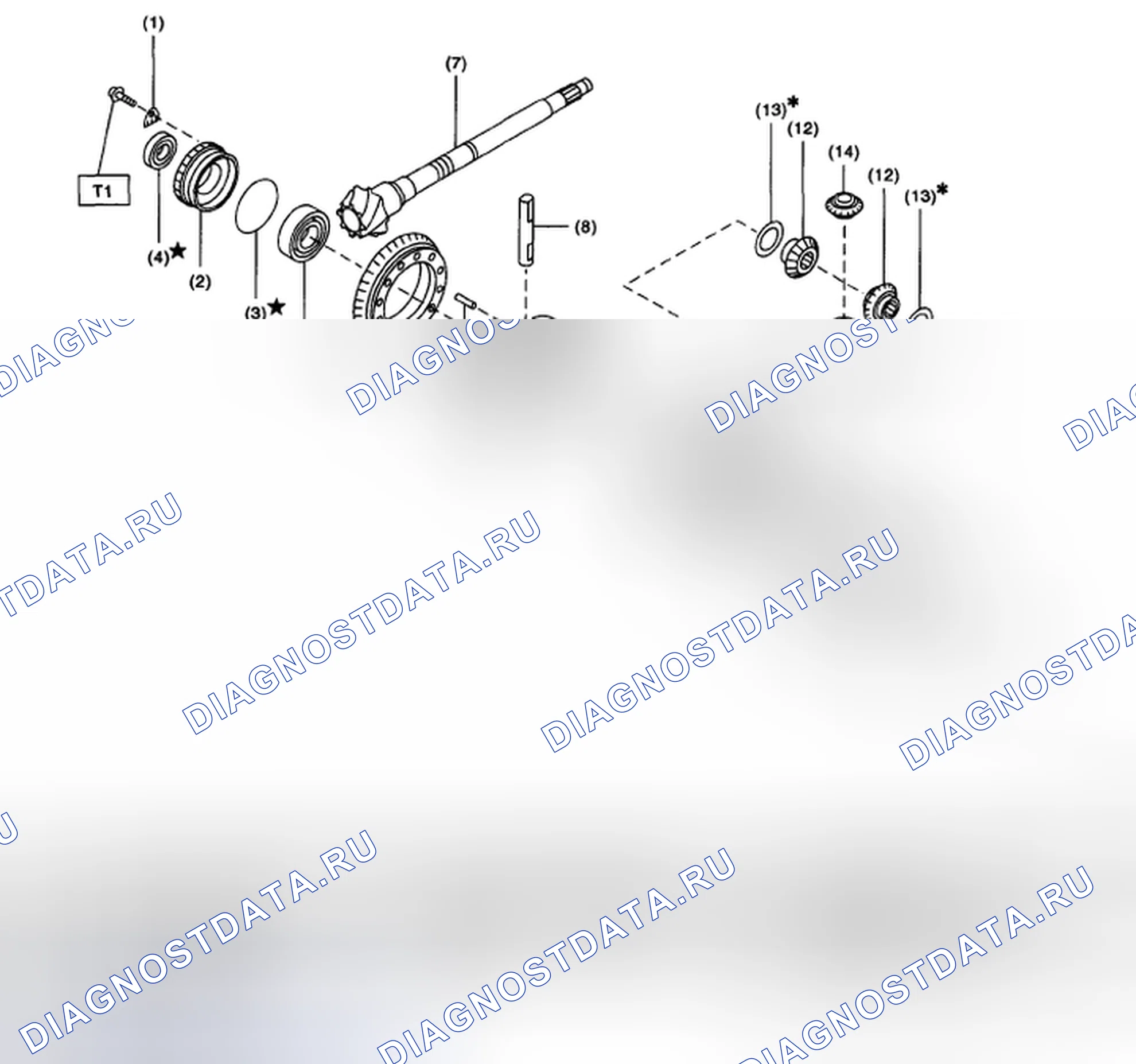 Рис. 641: ДИФФЕРЕНЦИАЛ. Subaru Outback BP рестайлинг