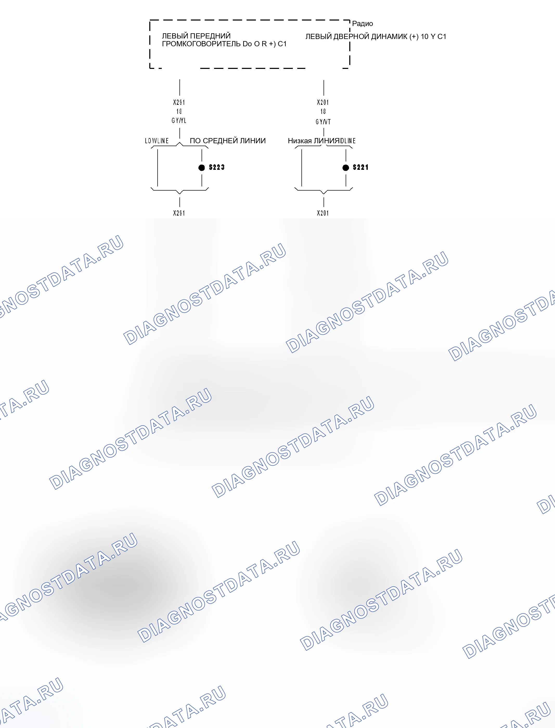 Рис. 1: Принципиальная схема. Chrysler Town & Country V