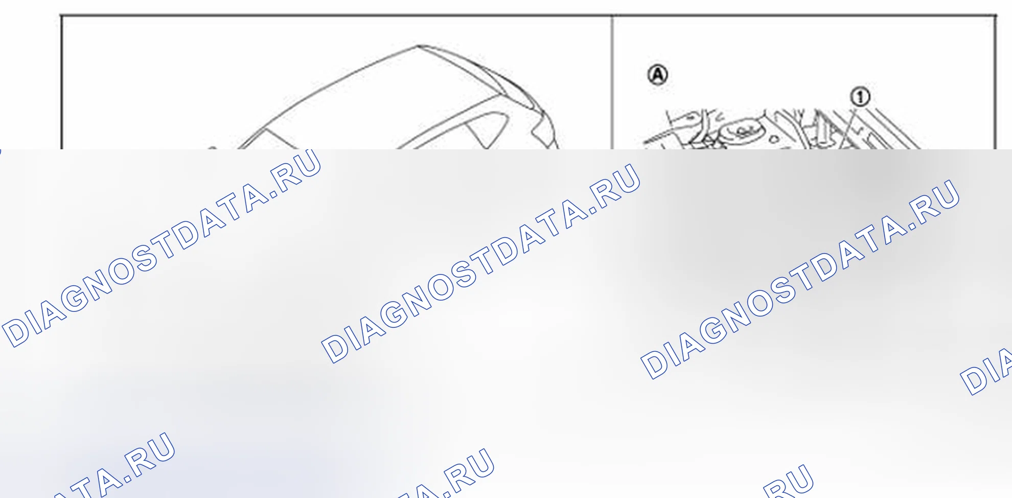 Рис. 97: Определение местоположения компонентов системы управления реле. Honda Saber I