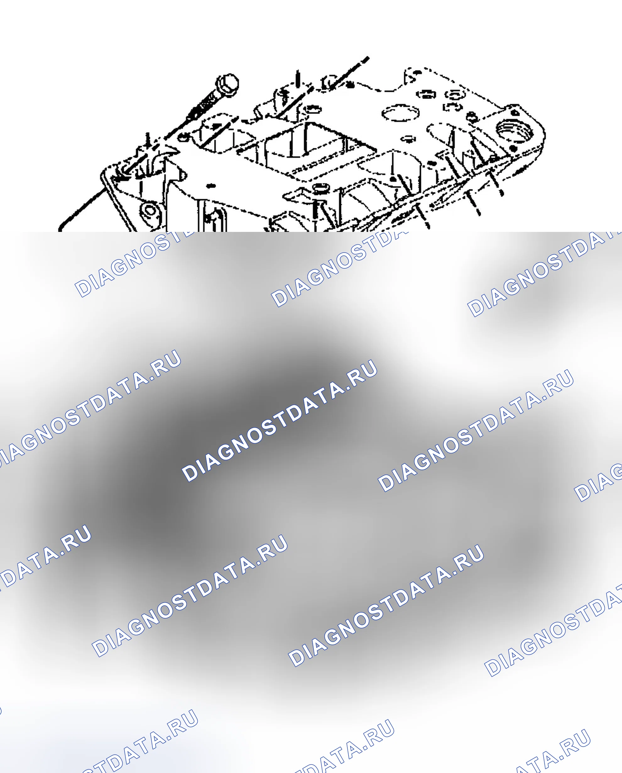 Рис. 306: Монтаж впускного коллектора - нижний (L67). Buick LeSabre VIII