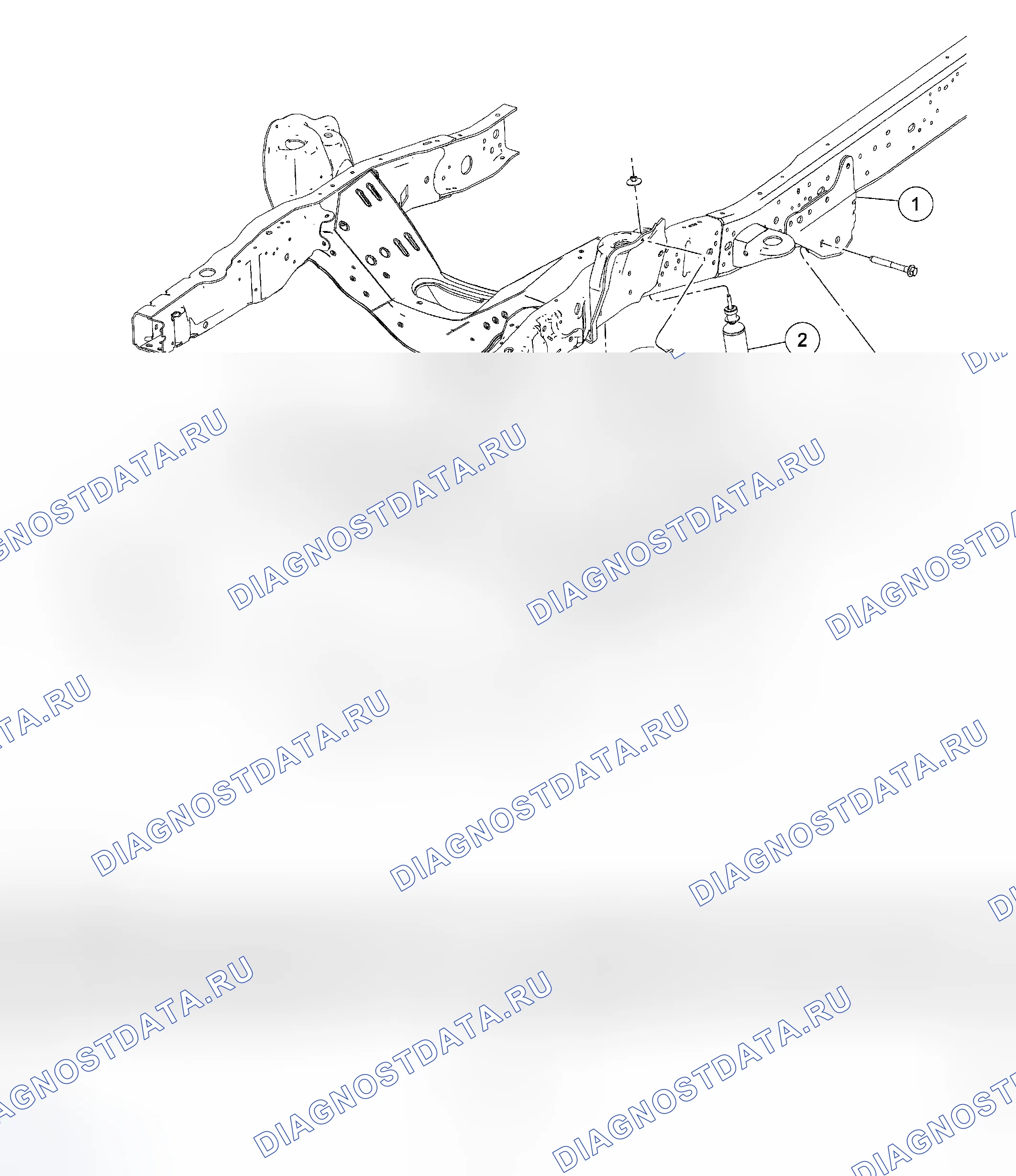 Рис. 1: Передняя подвеска. Ford Cab & Chassis F350 Super Duty 