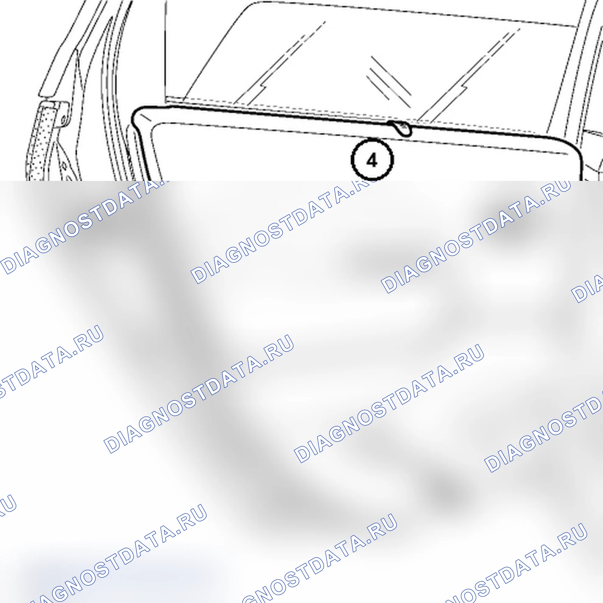 Облицовка задней боковой двери. Renault Scenic II