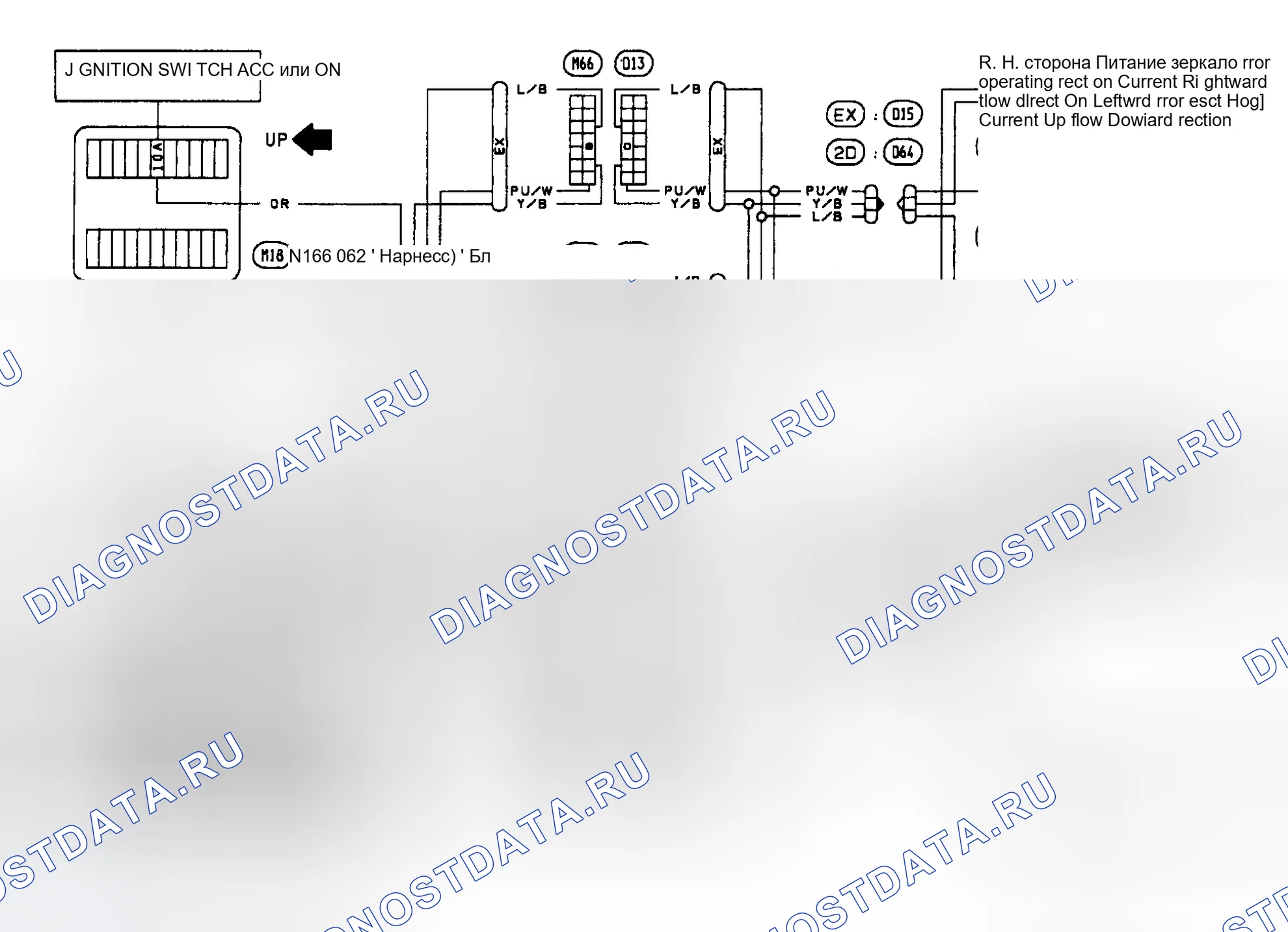 Рис. 2: электросхемы. Nissan Sentra B13