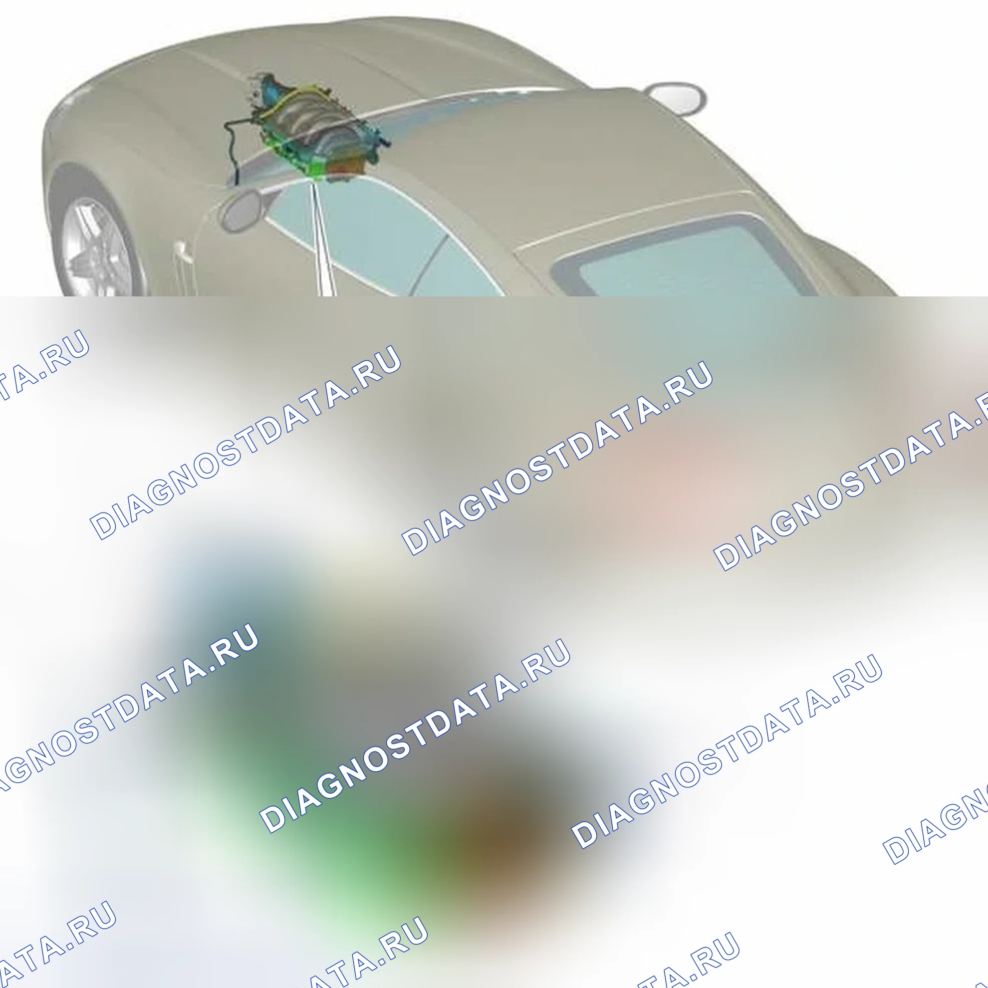 Рис. 1: РАСПОЛОЖЕНИЕ КОМПОНЕНТОВ. Jaguar XKR II