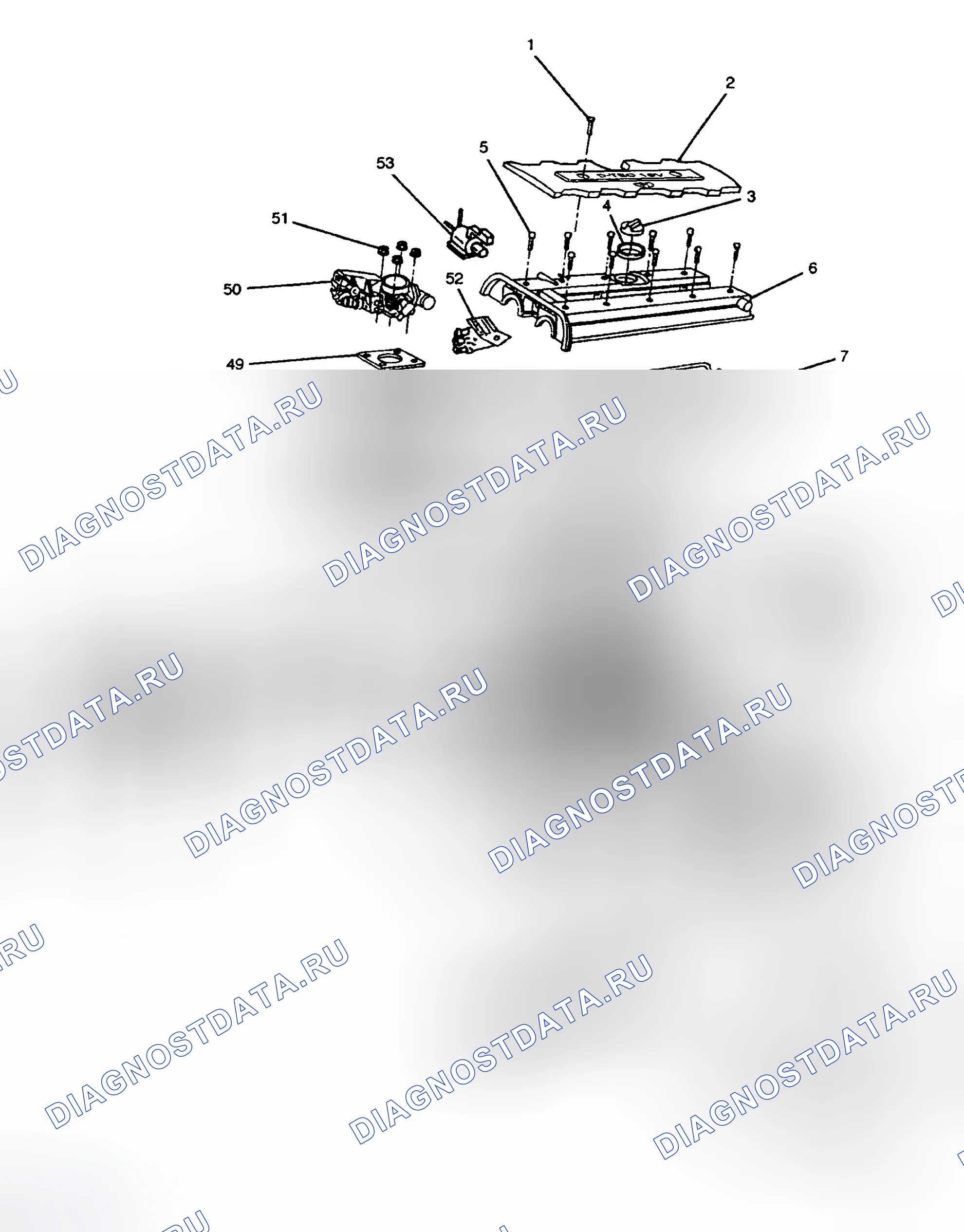 Рис. 3: Верхний конец. Daewoo Nubira II