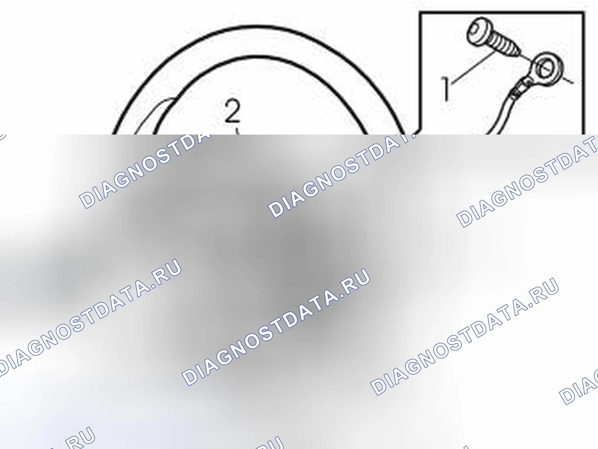 Рис. 160: Снятие / установка звукового кольца. Volvo V70 II рестайлинг
