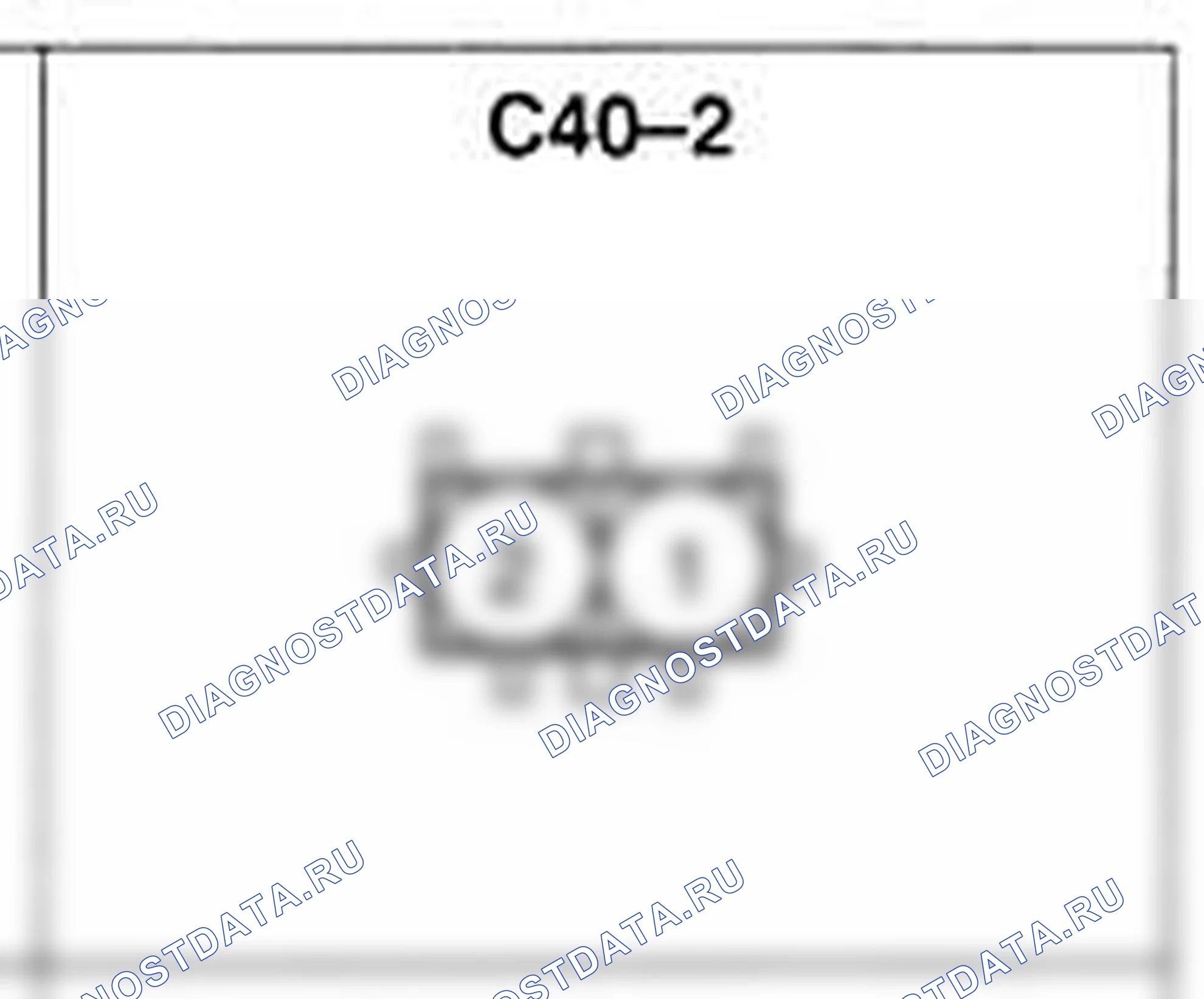 Распиновка разъёма C40-2 — жгута управления. Hyundai Atos MX