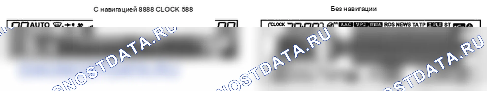 Рис. 2: Технические характеристики дисплея. Honda Pilot II