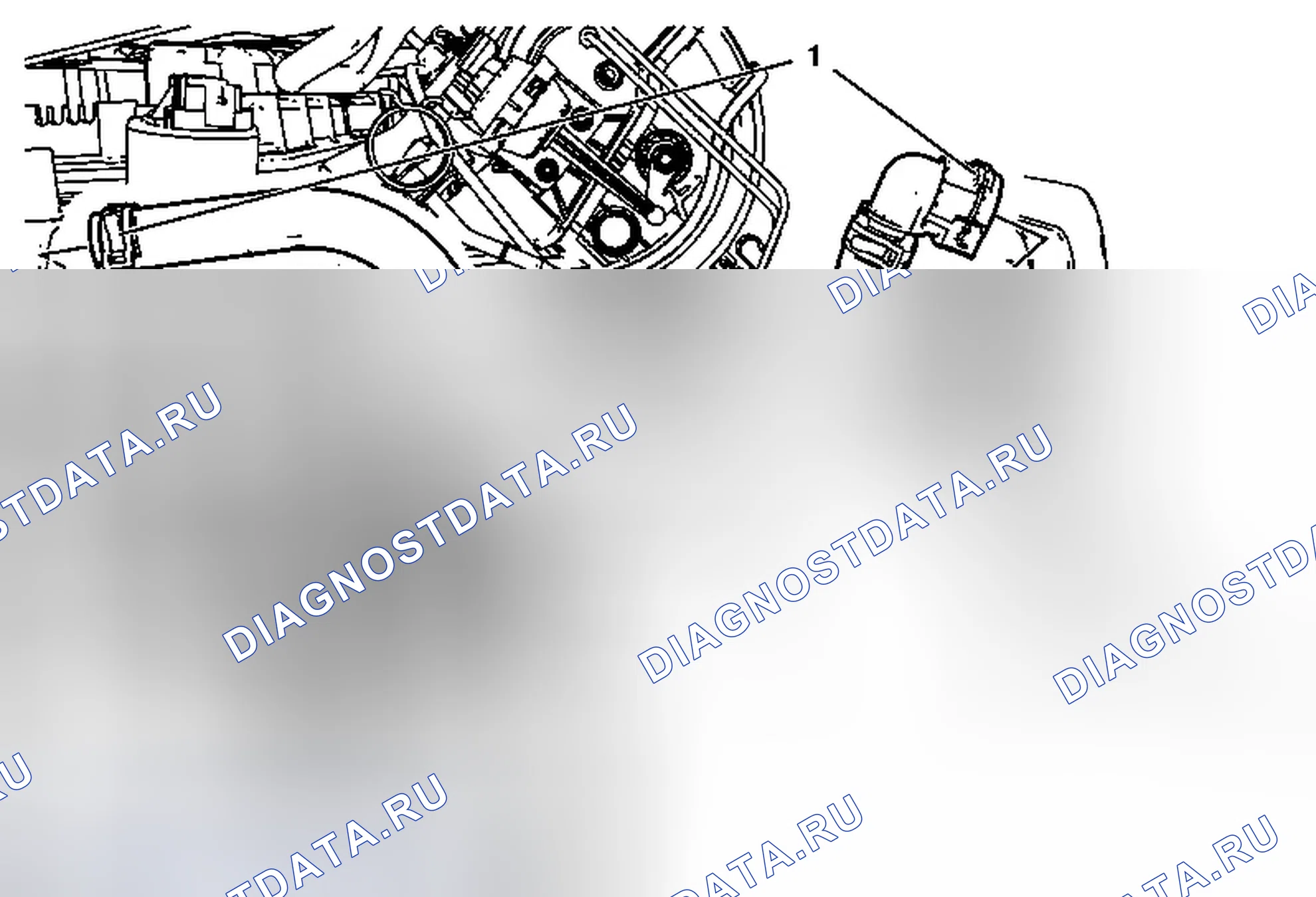 Рис. 11: Замена выходного шланга нагревателя (1,8 л LUW). Chevrolet Cruze I рестайлинг