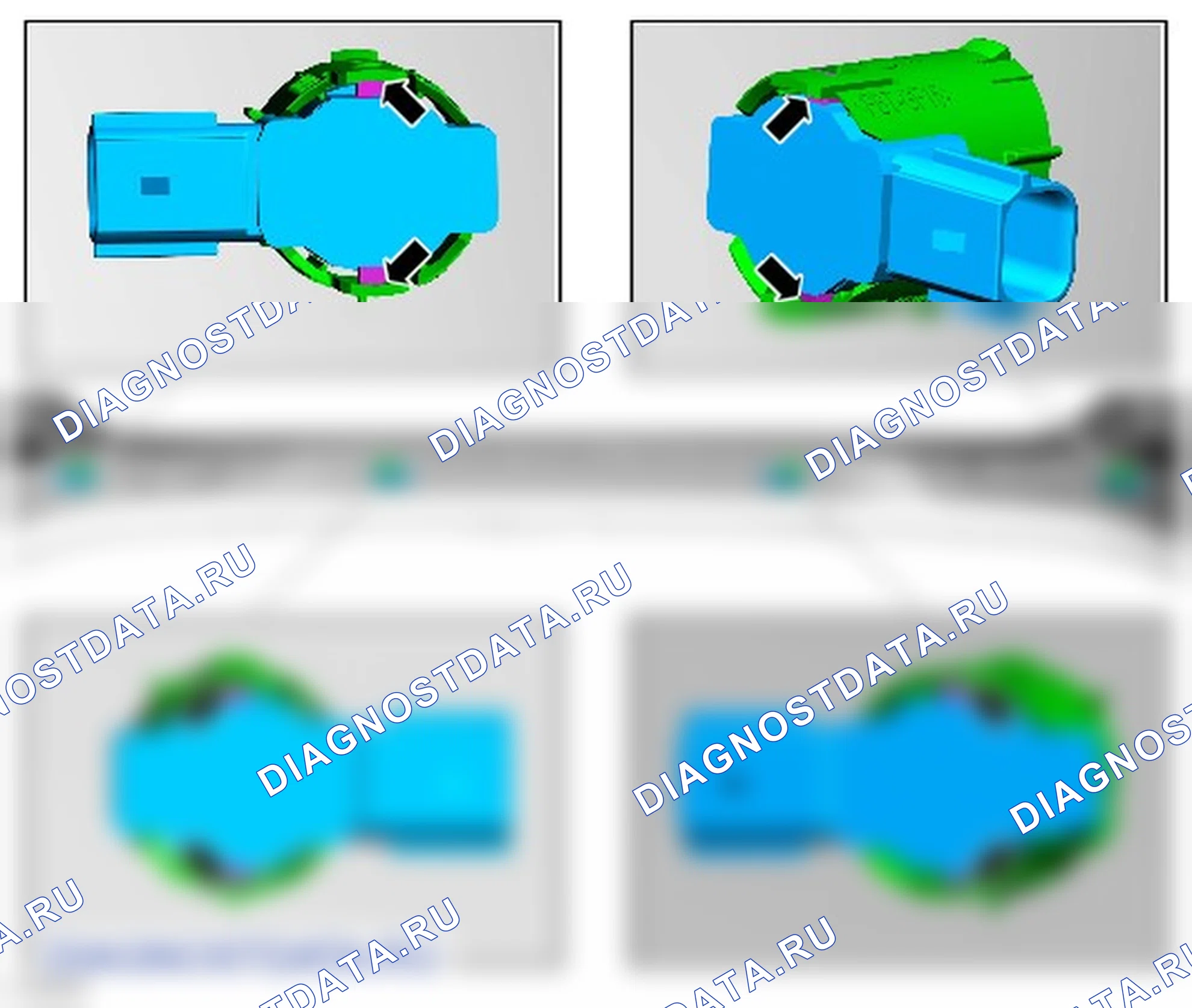 Разборка и сборка кожуха заднего бампера. Ford Tourneo Courier I
