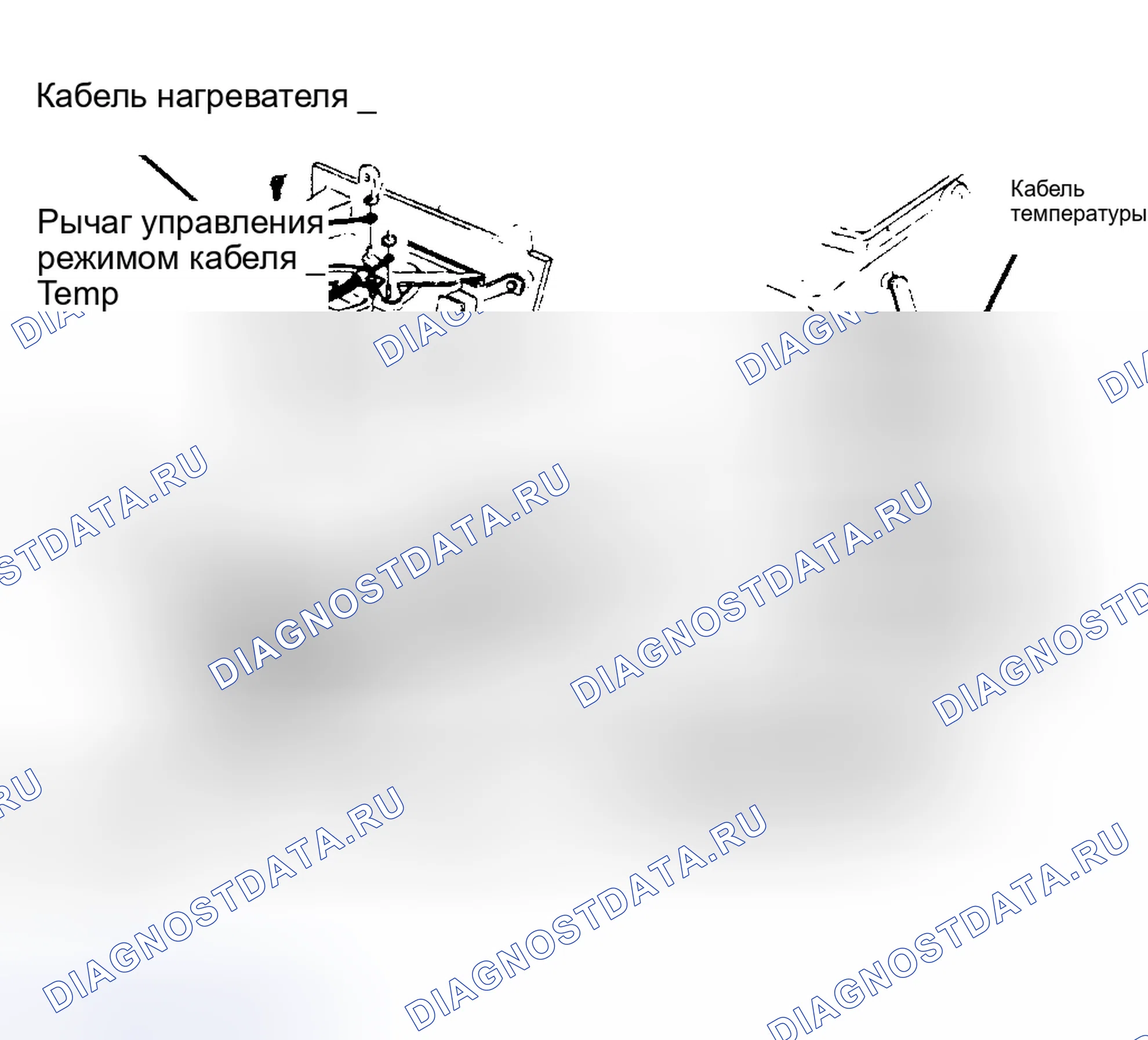 Рис. 2: Прокладка контрольного кабеля (модели Blazer и Pickup). Chevrolet Suburban C10 