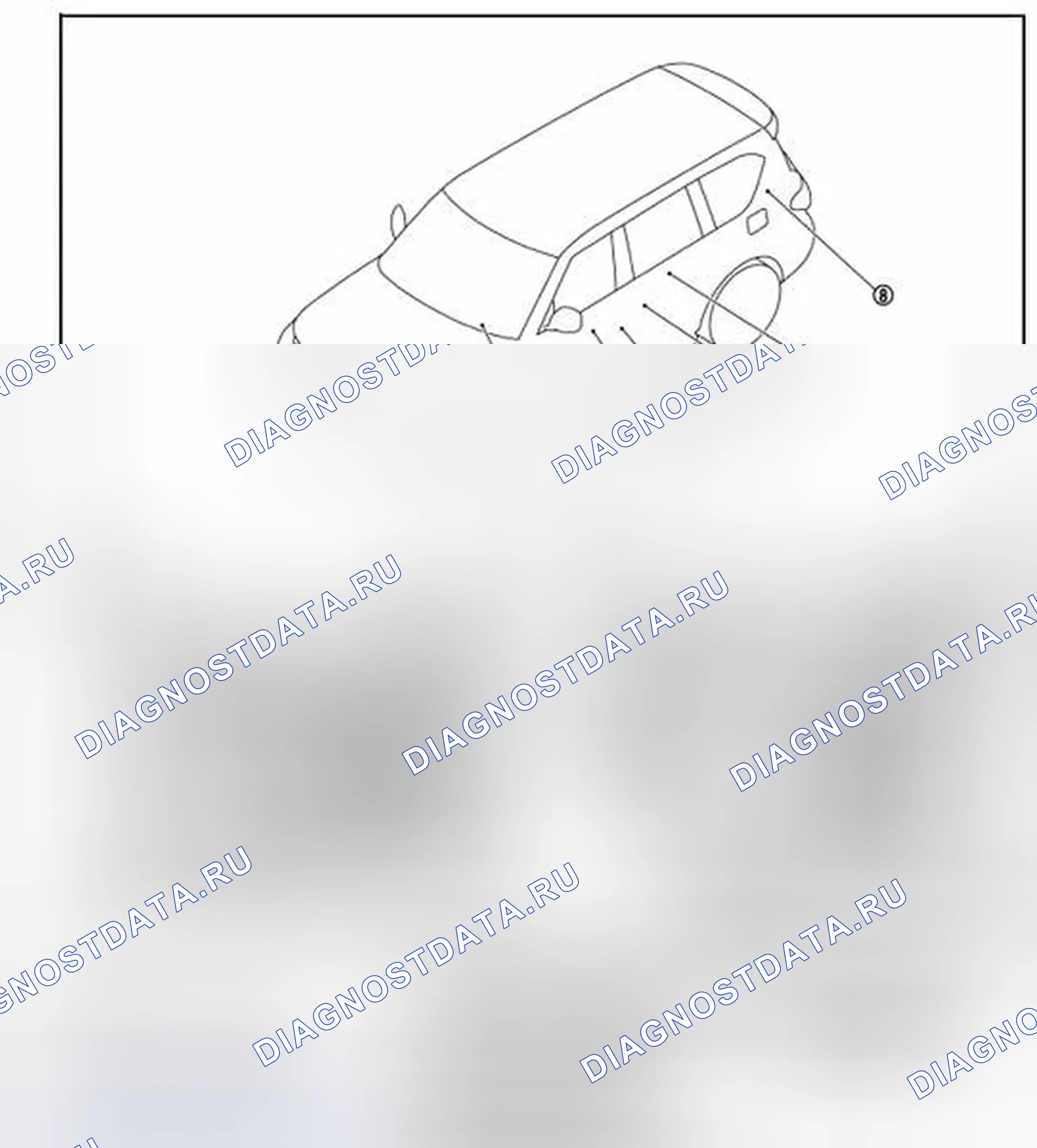 Рис. 1: Расположение компонентов. Infiniti QX56 II