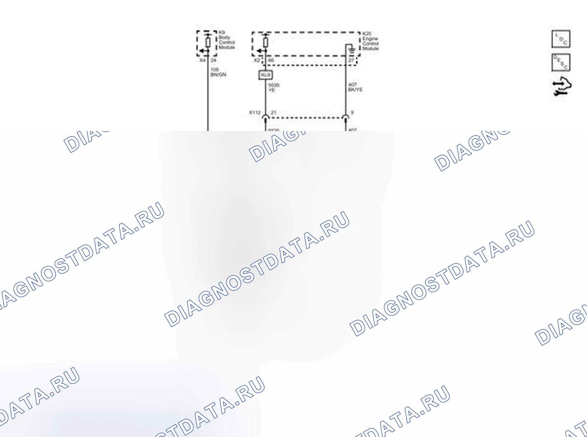 Рис. 135: Защелка капота. Buick Encore I