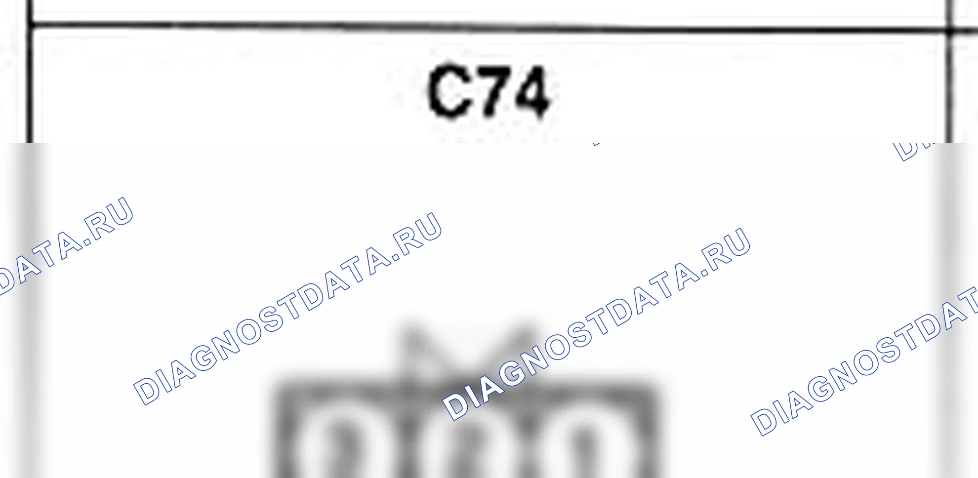 Распиновка разъёма C74 — жгута управления. Hyundai Accent LC
