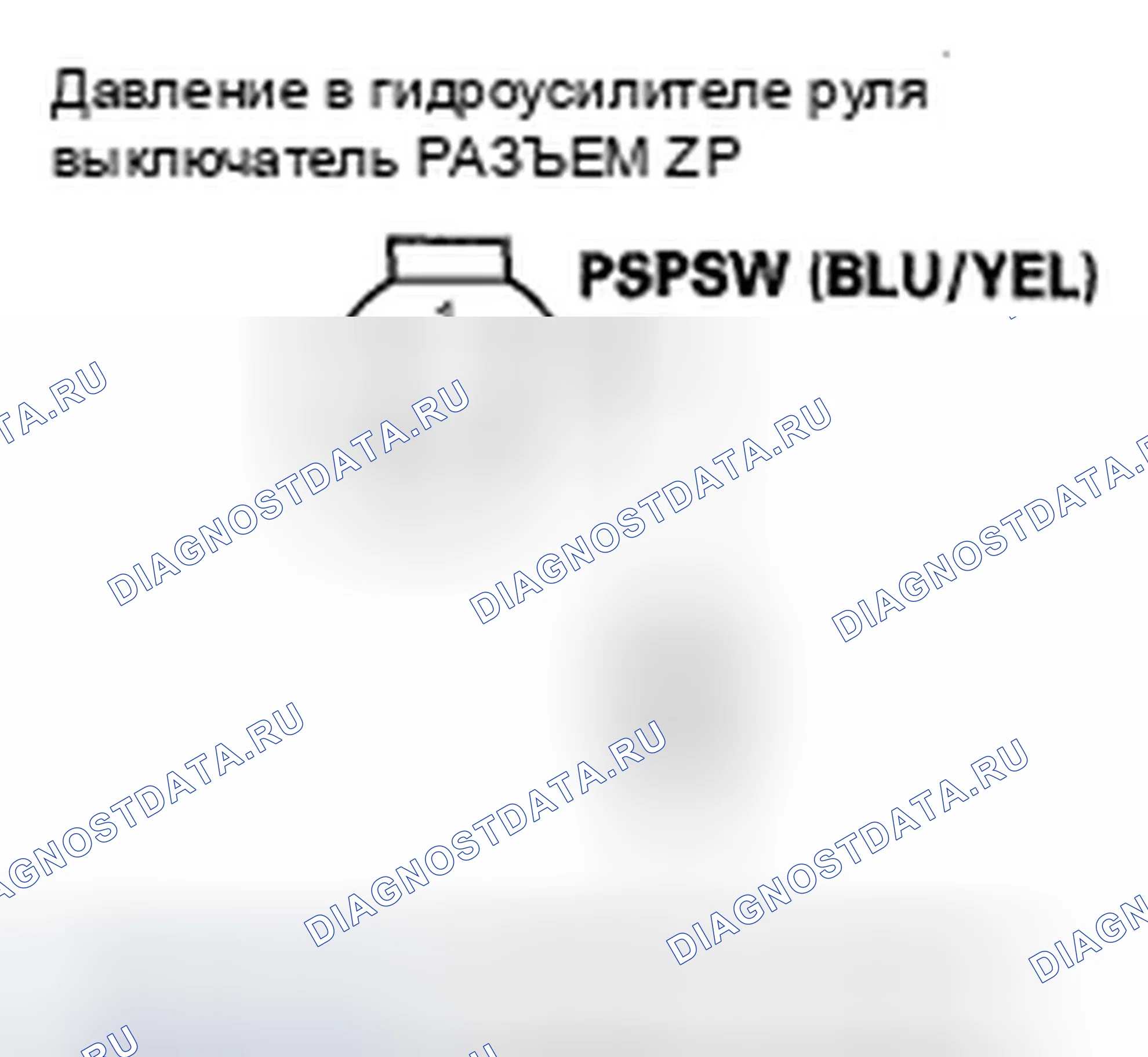 Рис. 289: Устранение неисправностей сигнальной цепи коммутатора давление в гидроусилителе руля. Honda Ridgeline I рестайлинг