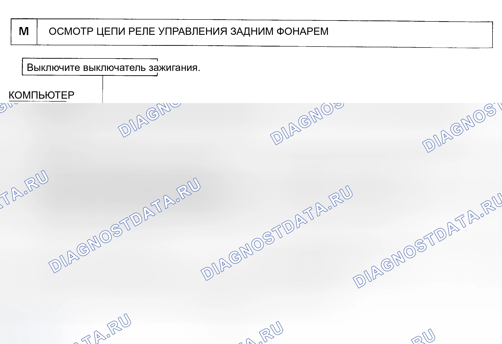 Рис. 21: ИСПЫТАНИЕ M: ЗАДНИЕ ФОНАРИ НЕ МИГАЮТ, ДАЖЕ ЕСЛИ СРАБОТАЛА СИСТЕМА ПРЕДОТВРАЩЕНИЯ УГОНА. Toyota Corolla VI
