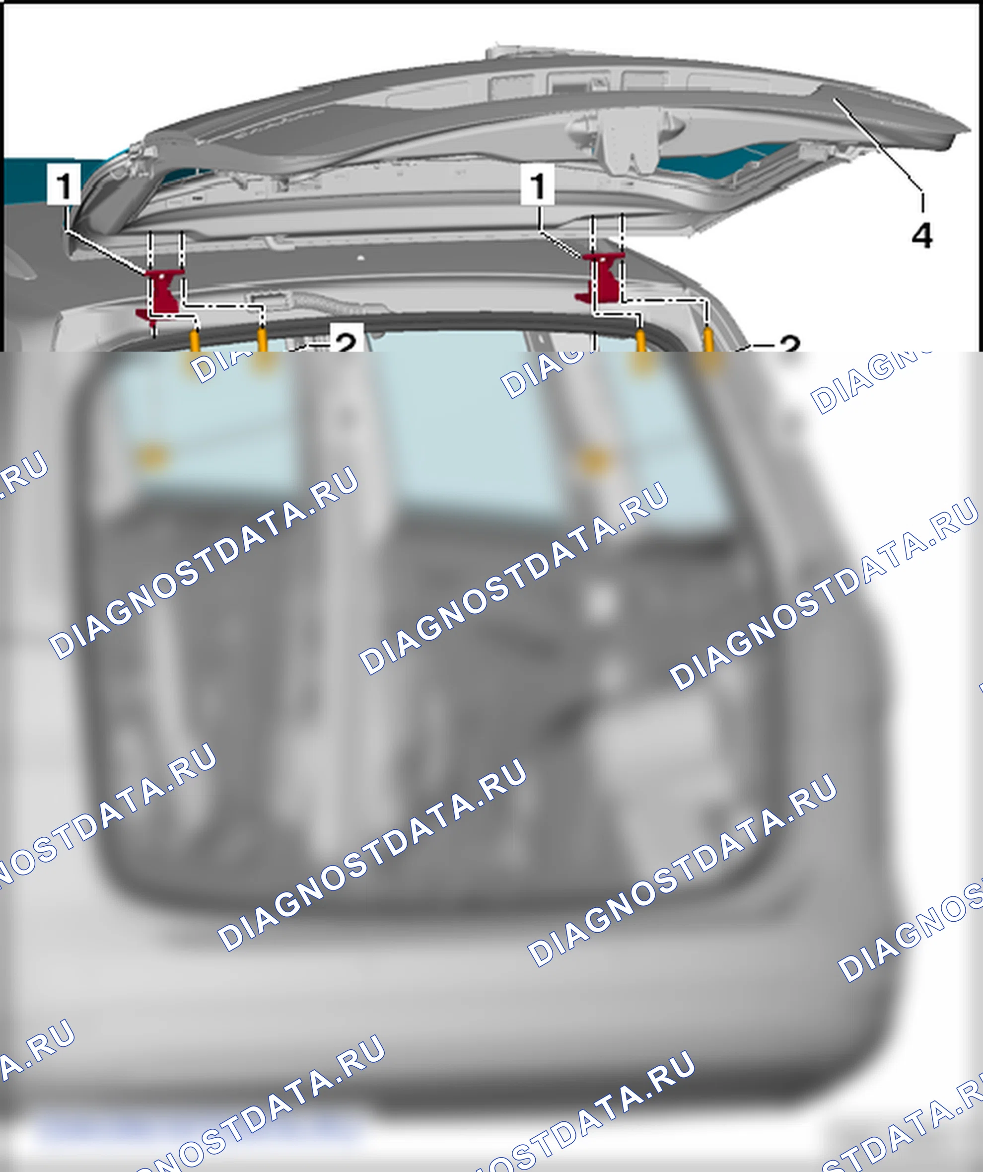 Дверь багажного отсека. SEAT Alhambra Ii