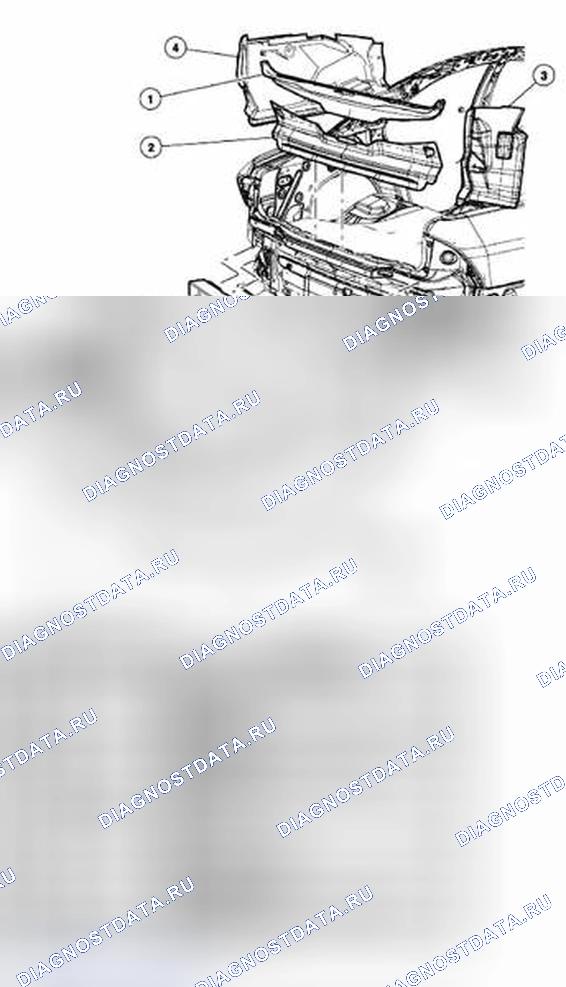 Рис. 258: Задний бампер. Hyundai ix25 II