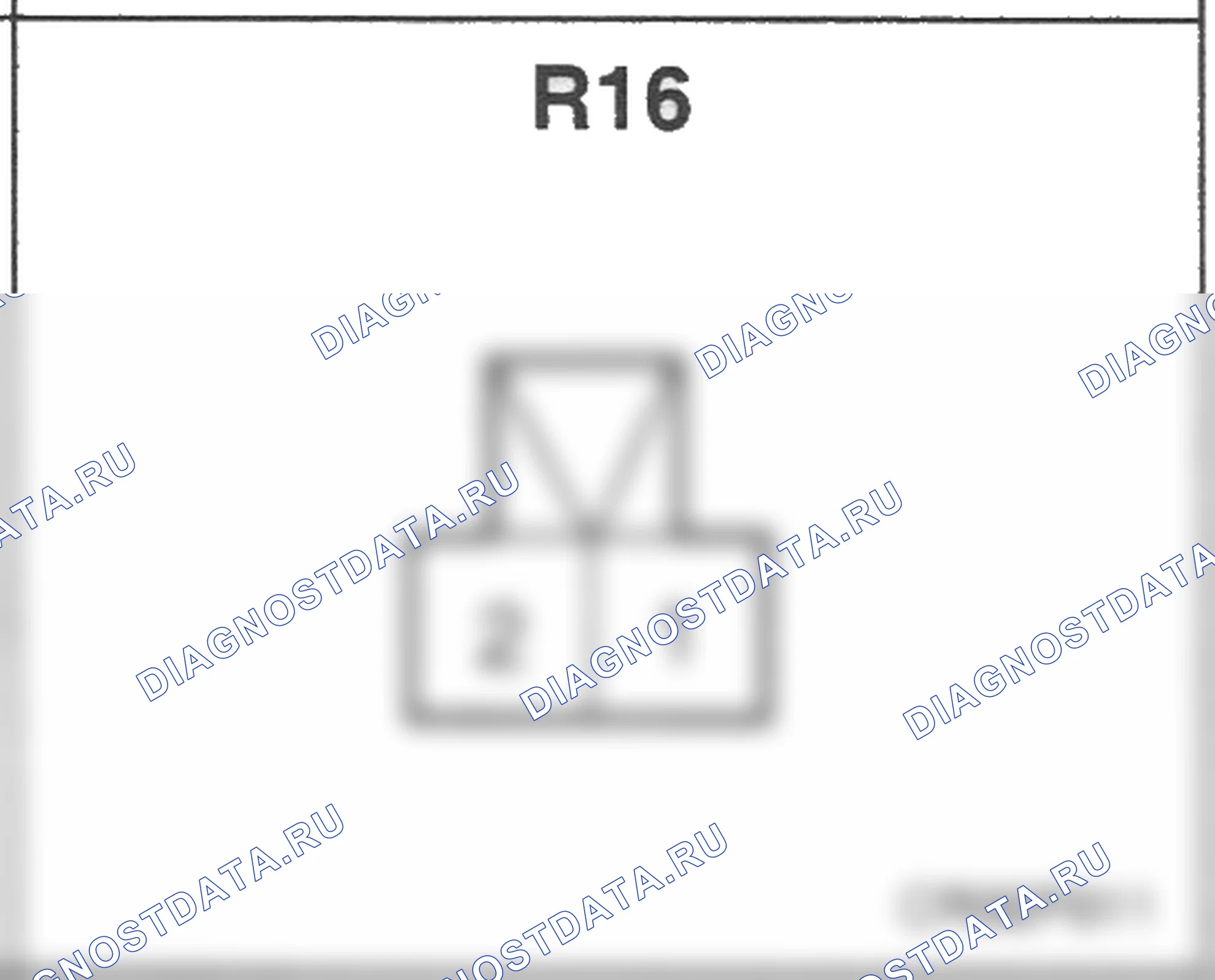 Распиновка разъёма R16 — заднего жгута. Hyundai Accent LC