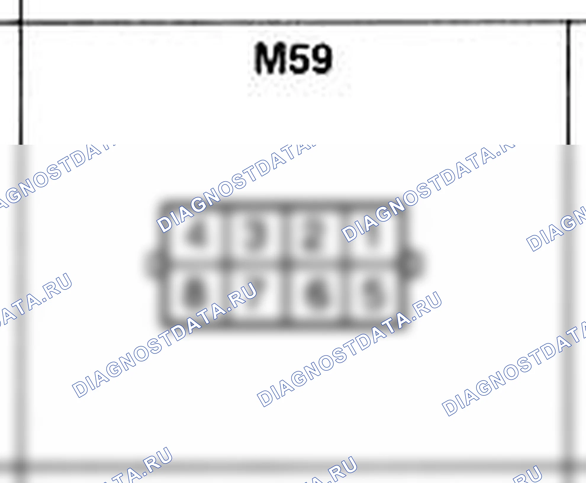 Распиновка разъёма M59 — основного жгута. Hyundai Atos MX