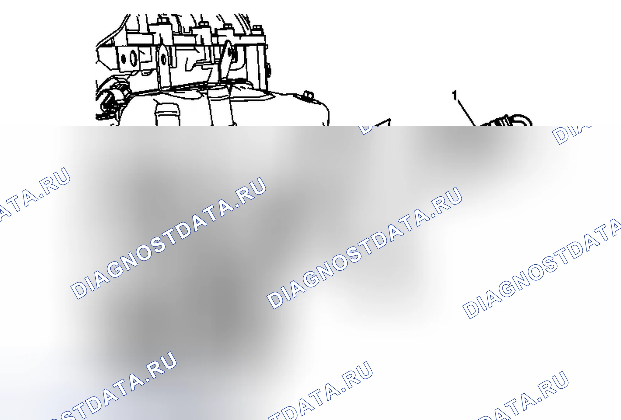 Рис. 43: Замена датчика нагретого кислорода - Датчик 1. Chevrolet Malibu VIII рестайлинг