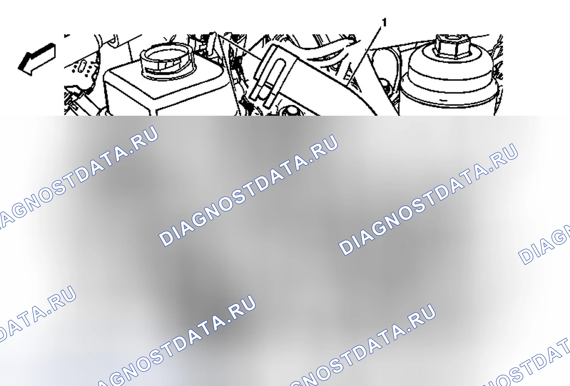Рис. 4: Замена выходного шланга резервуара жидкости гидроусилителя руля (V6). Chevrolet Camaro V