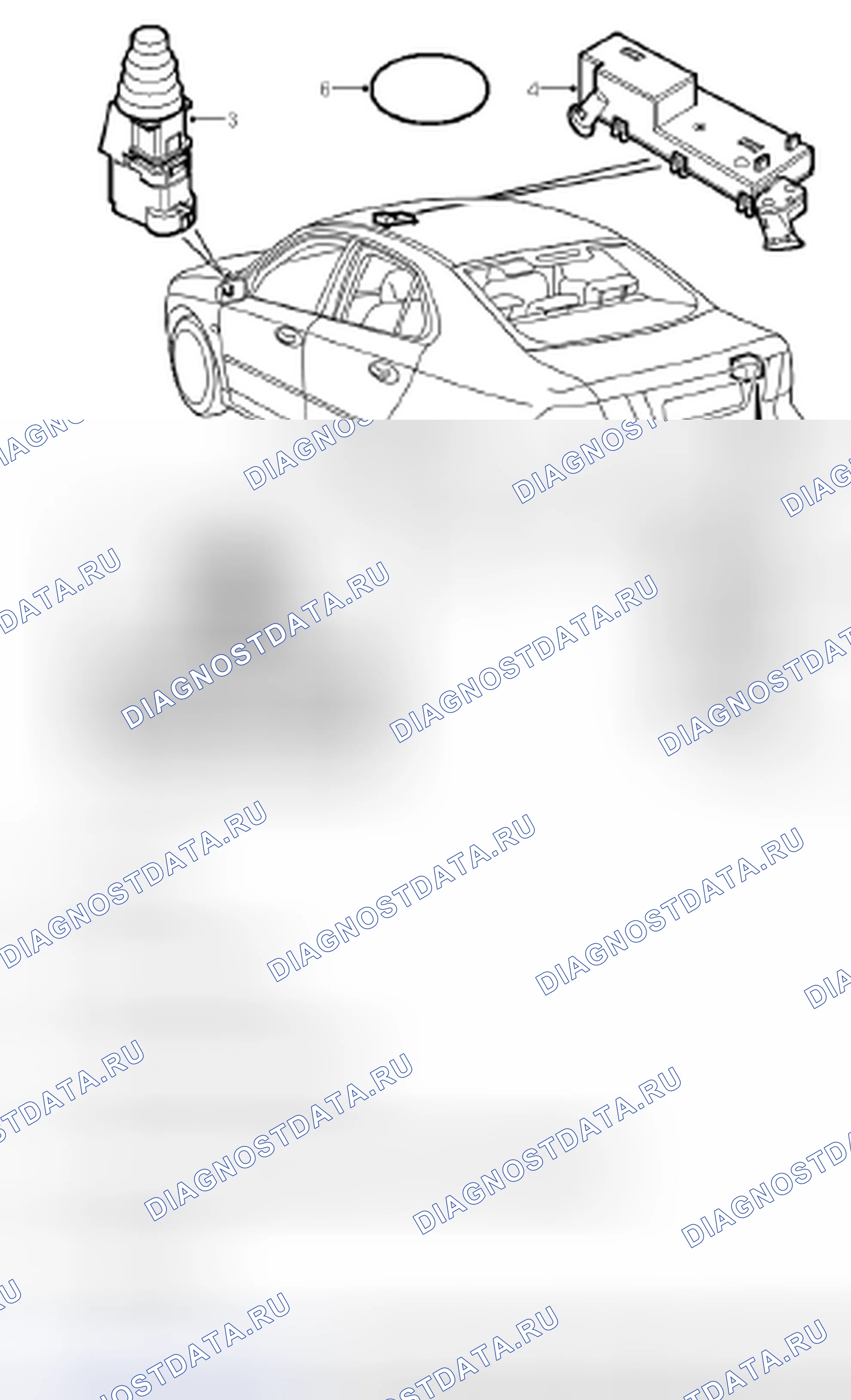Рис. 592: Комплектующие компоненты. Saab 9-3 II