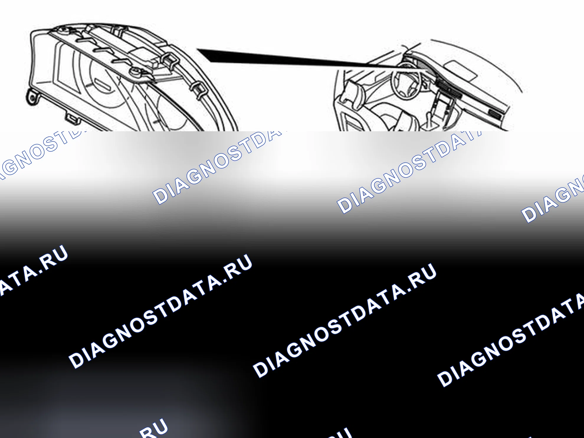 Рис. 102: Модуль информации о драйвере (DIM). Volvo S80 II рестайлинг