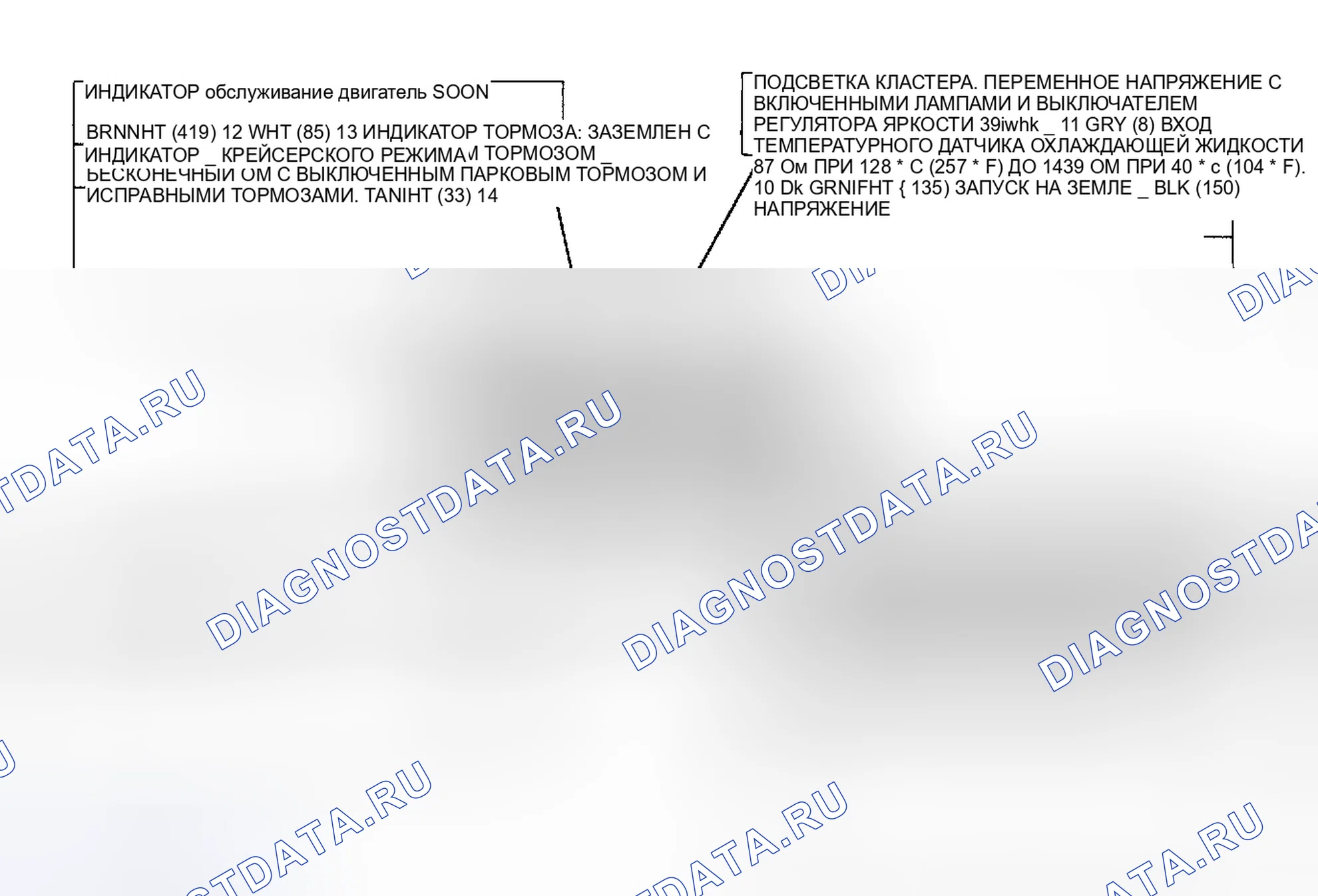 Рис. 1: электросхема. Buick Electra Park Avenue Ultra transition