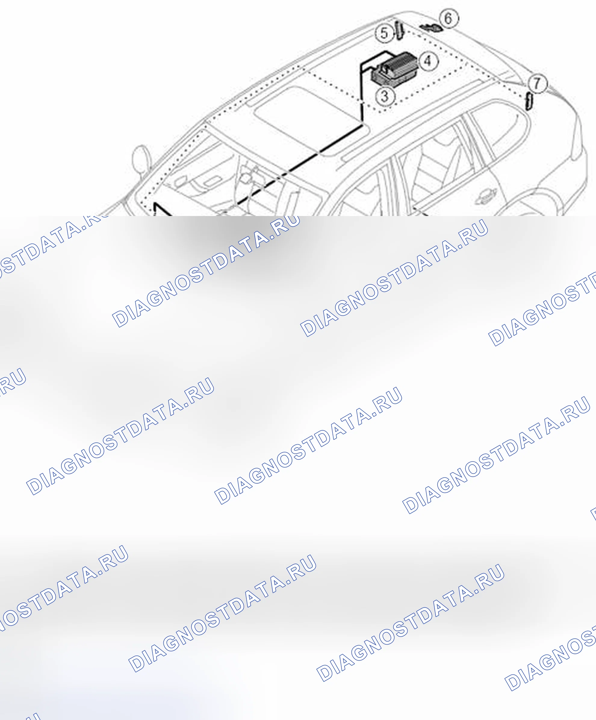 Рис. 34: CDR23 - Компоненты. Porsche Cayenne Turbo I рестайлинг